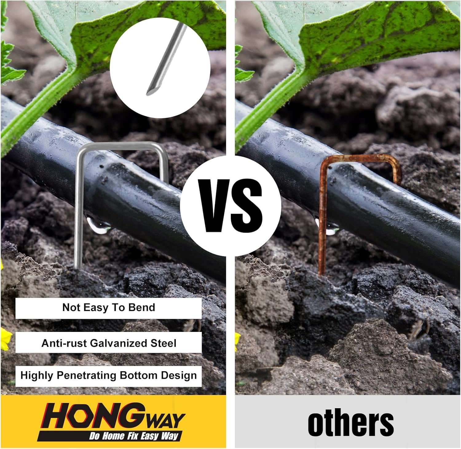 Thumbnail 4 de HongWay 240 Pack 6 Inch Landscape Staples