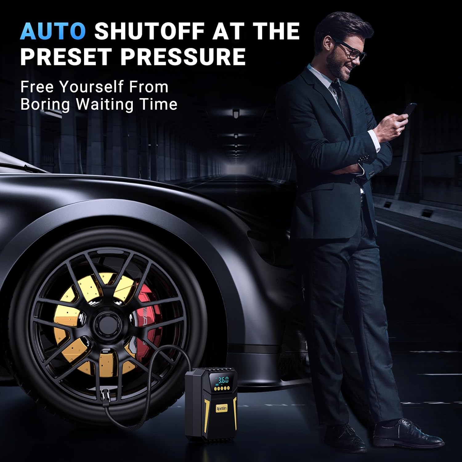 Thumbnail 3 de Ipflin Tyre Inflator 150 PSI digital pump ⏱️