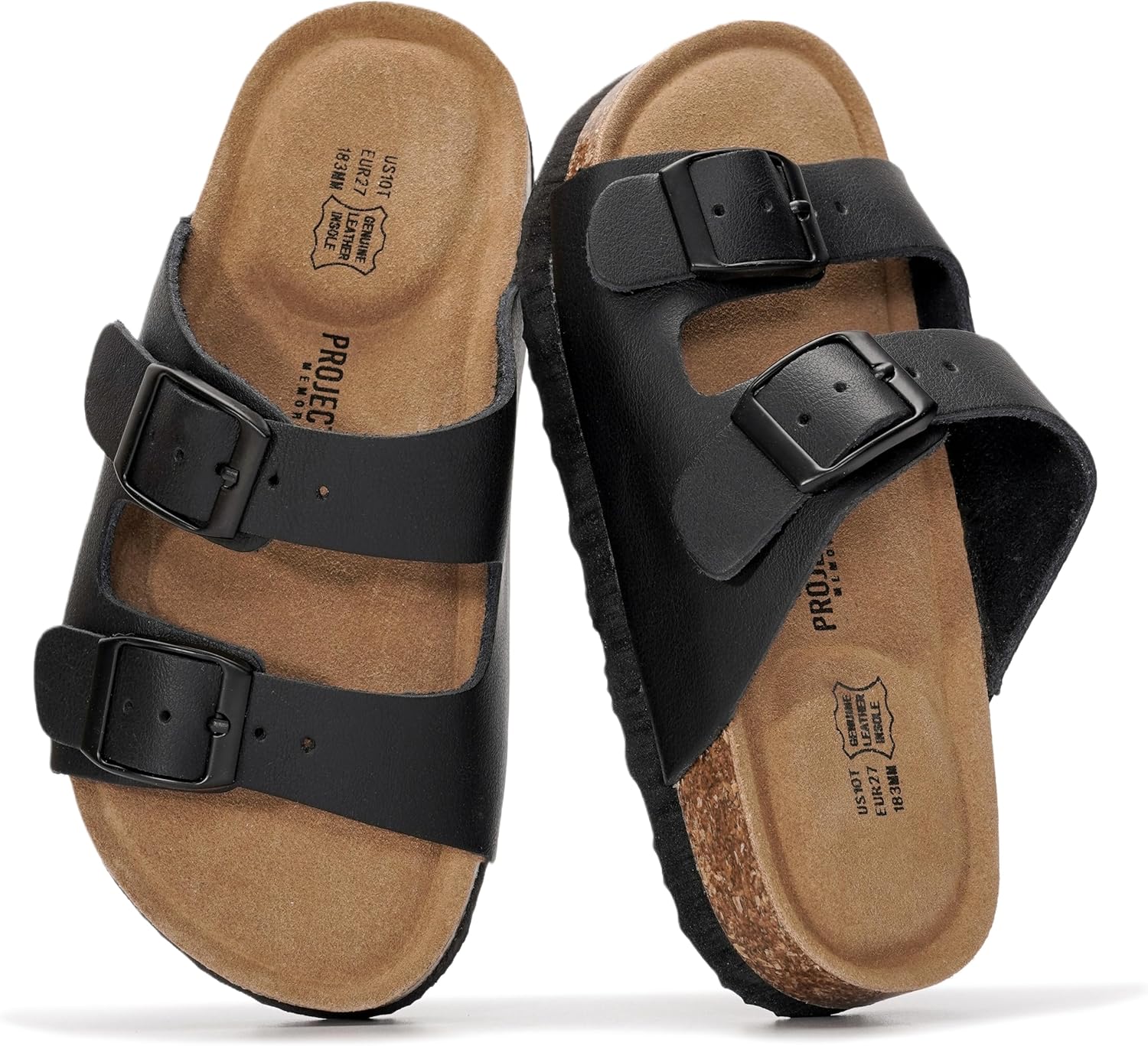 Thumbnail 4 de Project Cloud 100% Genuine Leather Kids Sandals — Lightweight, Water-Resistant Slides for Kids