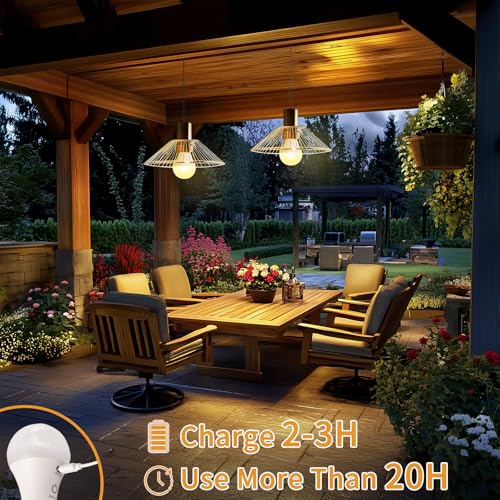 Thumbnail 1 de Kimjo bombilla recargable USB E27 con mando y 3 colores regulables (7W)