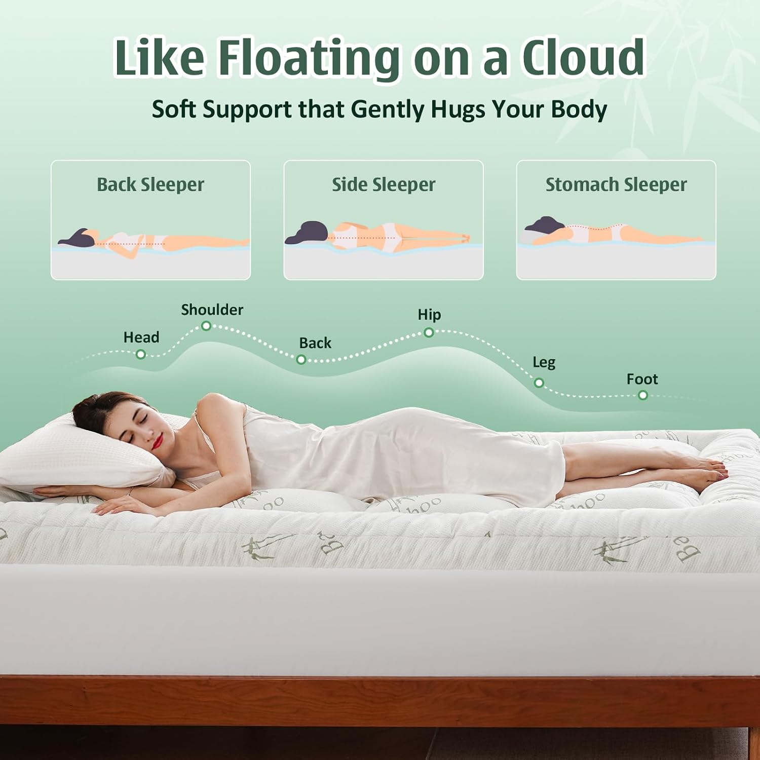 Detalle 2 de DOWNCOOL Queen Mattress Topper