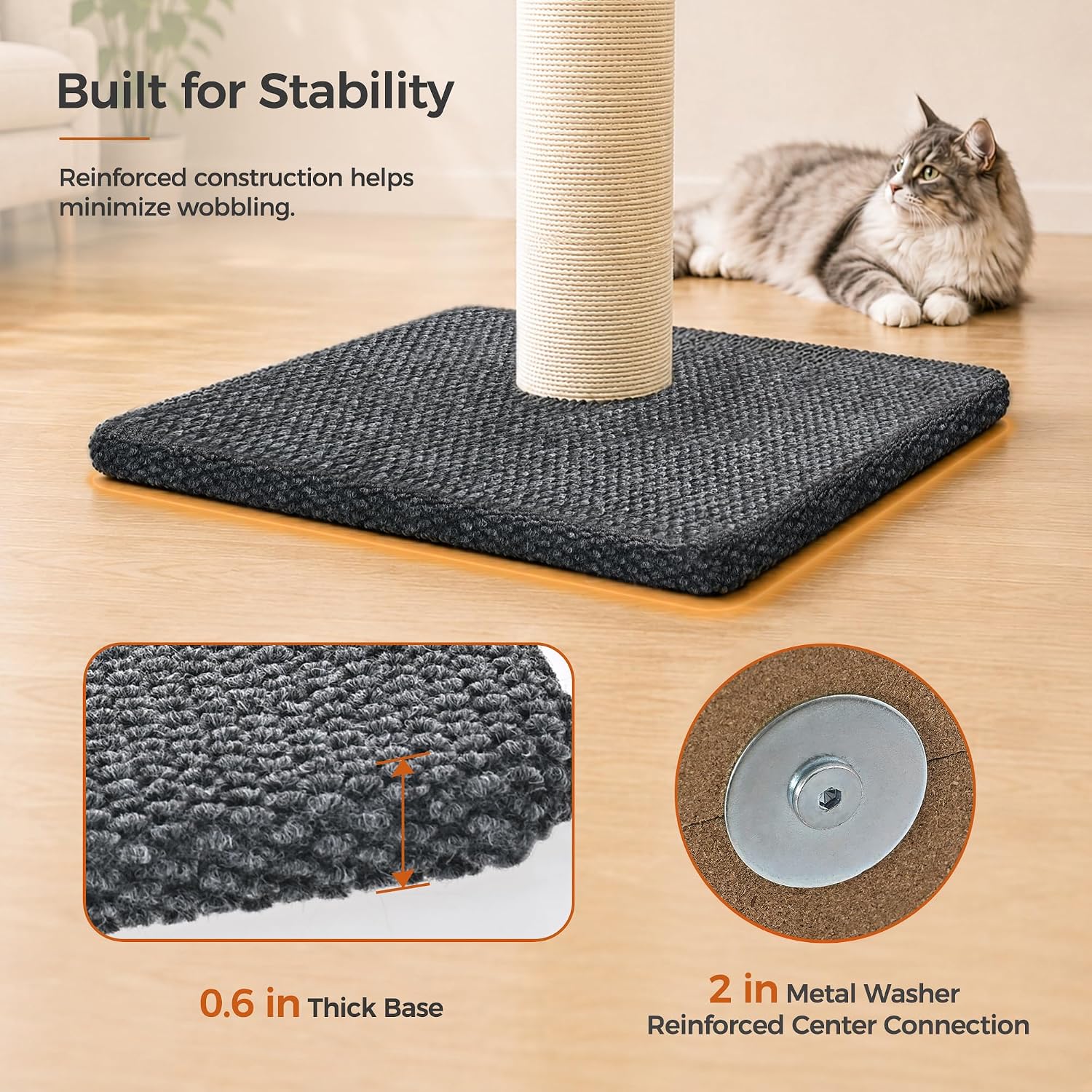 Detalle de Made4Pets Cat Scratching Post 23.6-inch