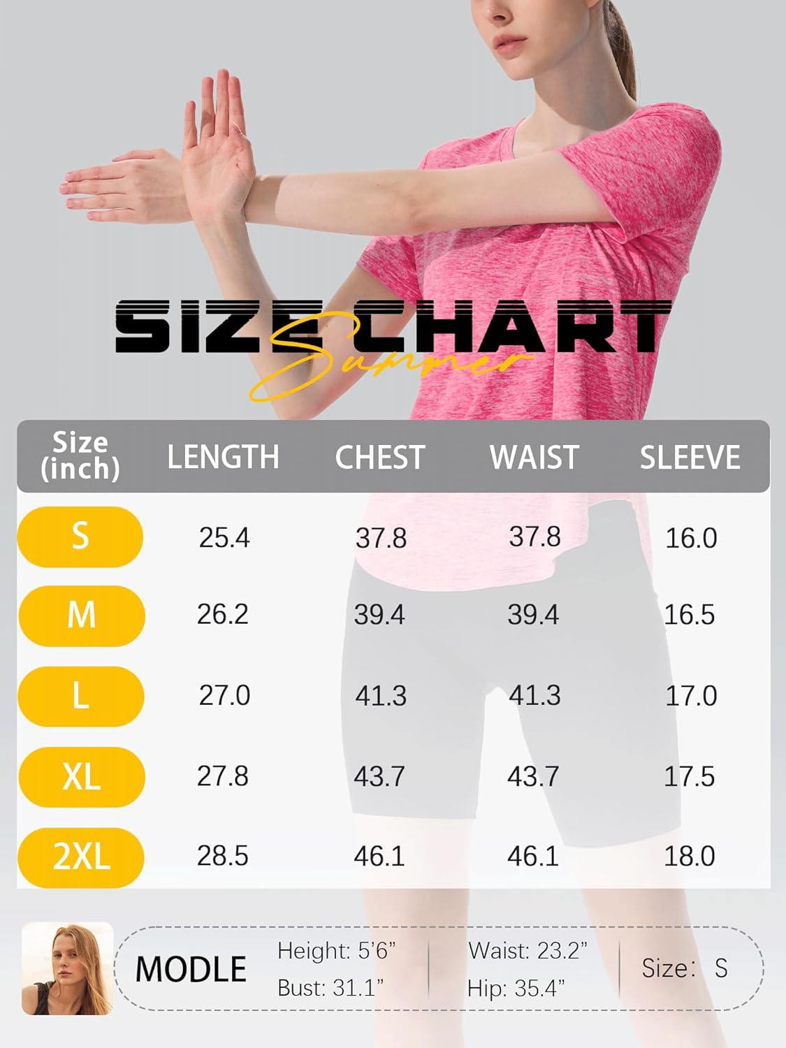 Thumbnail 6 de Sportshirt Damen Kurzarm V-Ausschnitt UPF 50+ – 5er-Pack, atmungsaktiv und flexibel