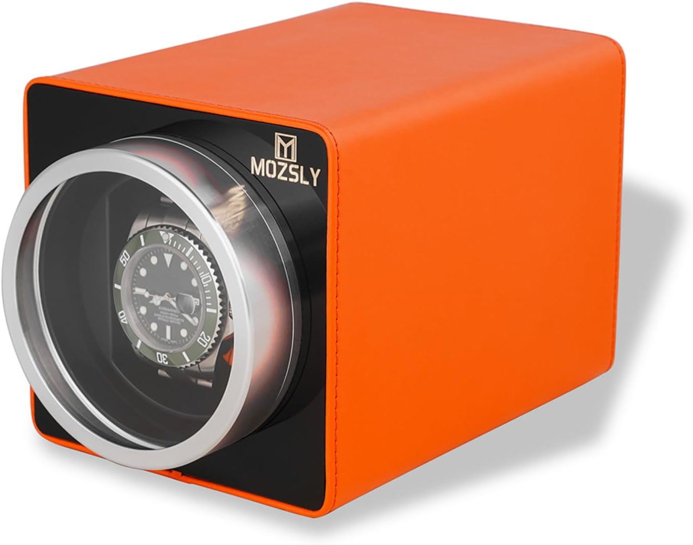 Thumbnail 3 de MOZSLY Einzel-Uhrenbeweger für Automatikuhren mit leisem Motor, Leder (12 Drehrichtungen)