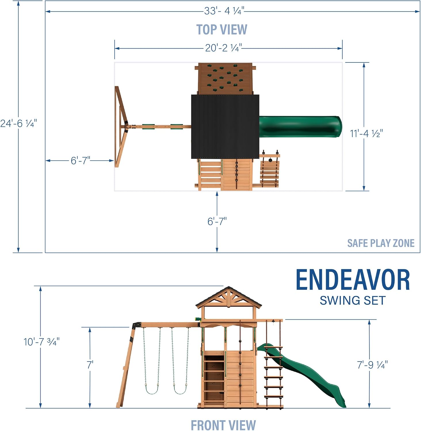 Detalle de Backyard Discovery Cedar Wood Swing Set
