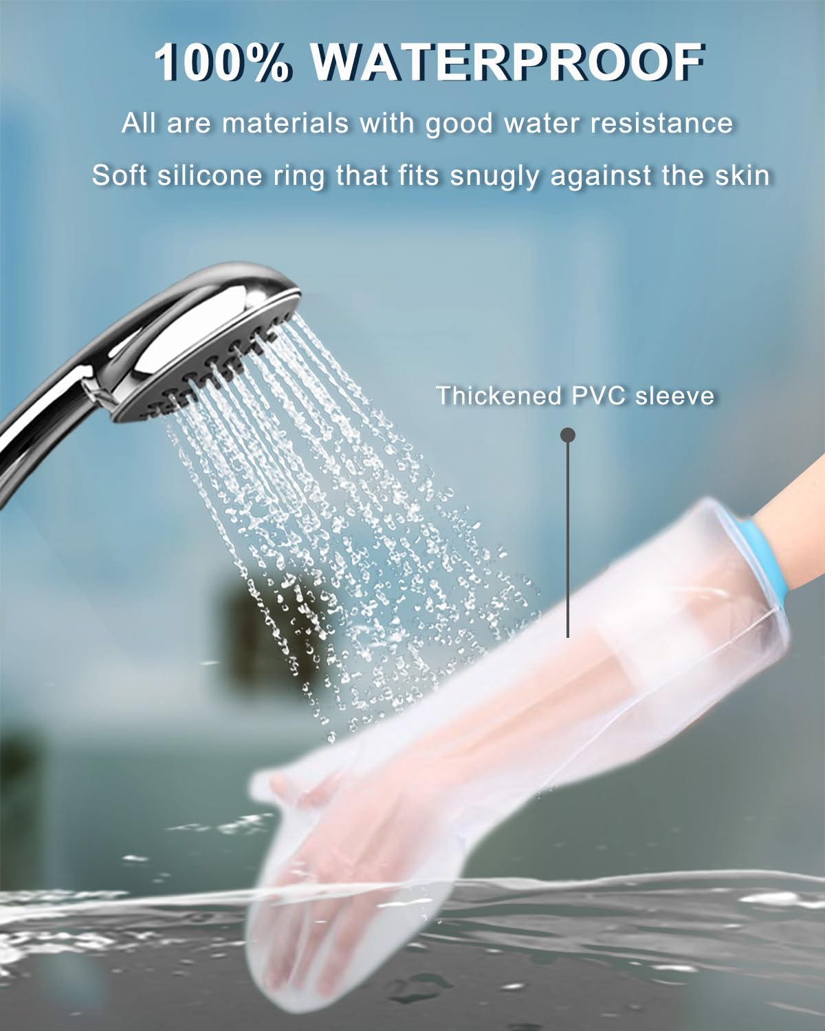 Detalle 2 de CureSquad Waterproof Cast Cover Arm for Shower 🩹