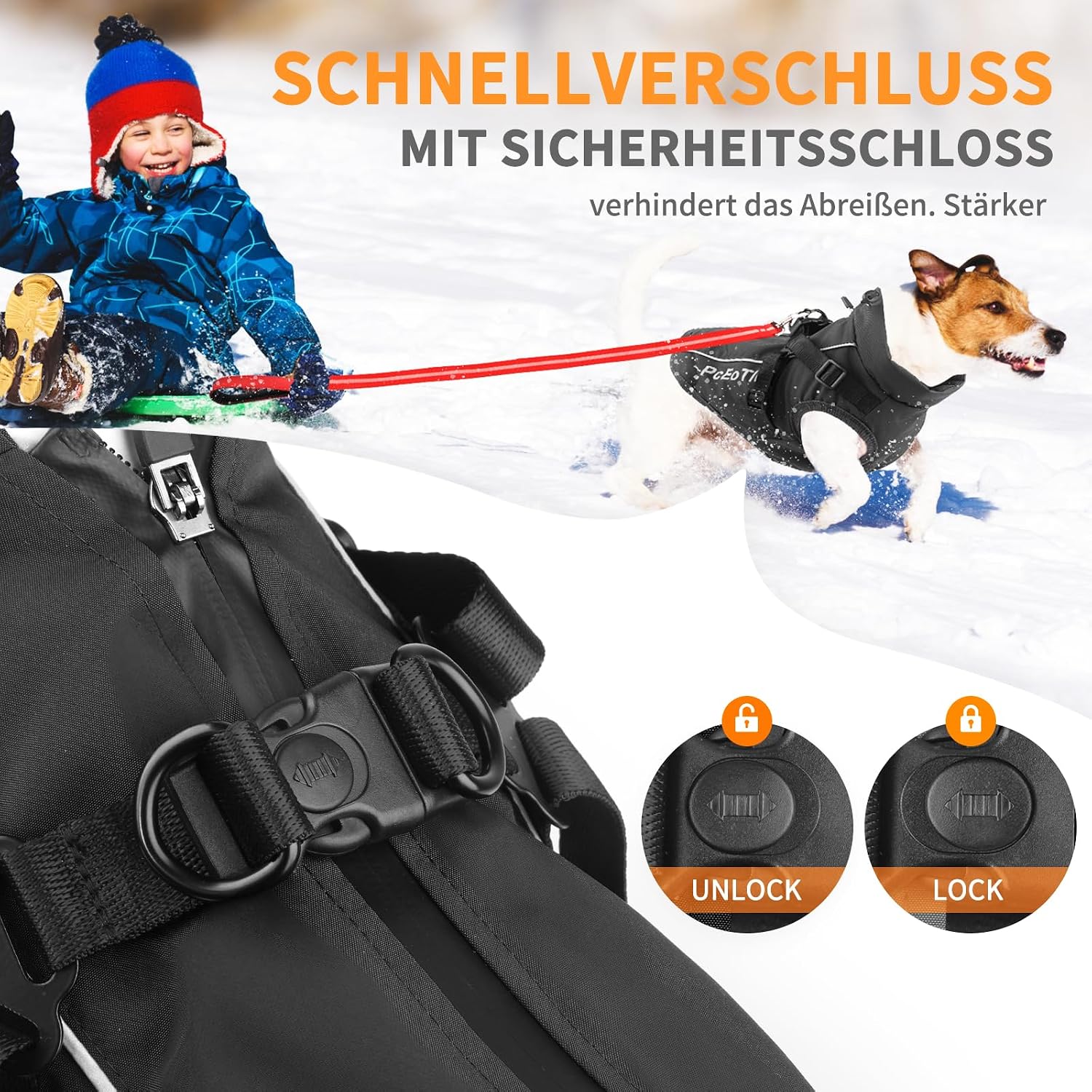 Thumbnail 5 de PcEoTllar Hundemantel wasserdicht, reflektierend