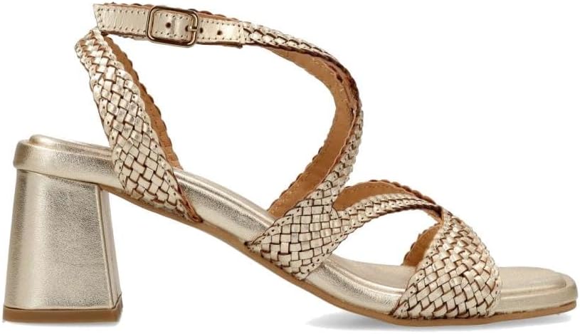 Detalle 1 de GIOSEPPO Femme Mohoro Sangle en T – Sandales en cuir tressé, confort et élégance