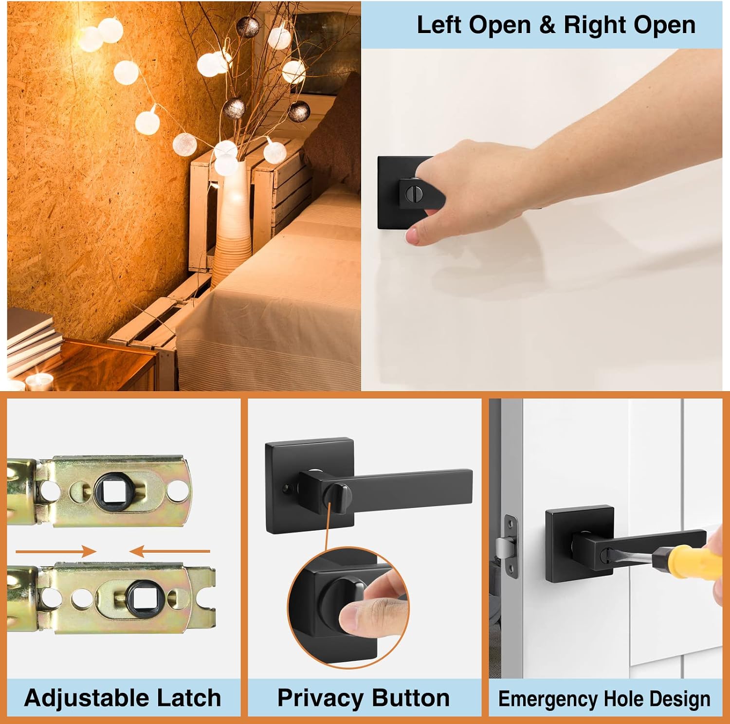 Thumbnail 6 de AIKKIL Interior Door Handle Set, 6-Pack