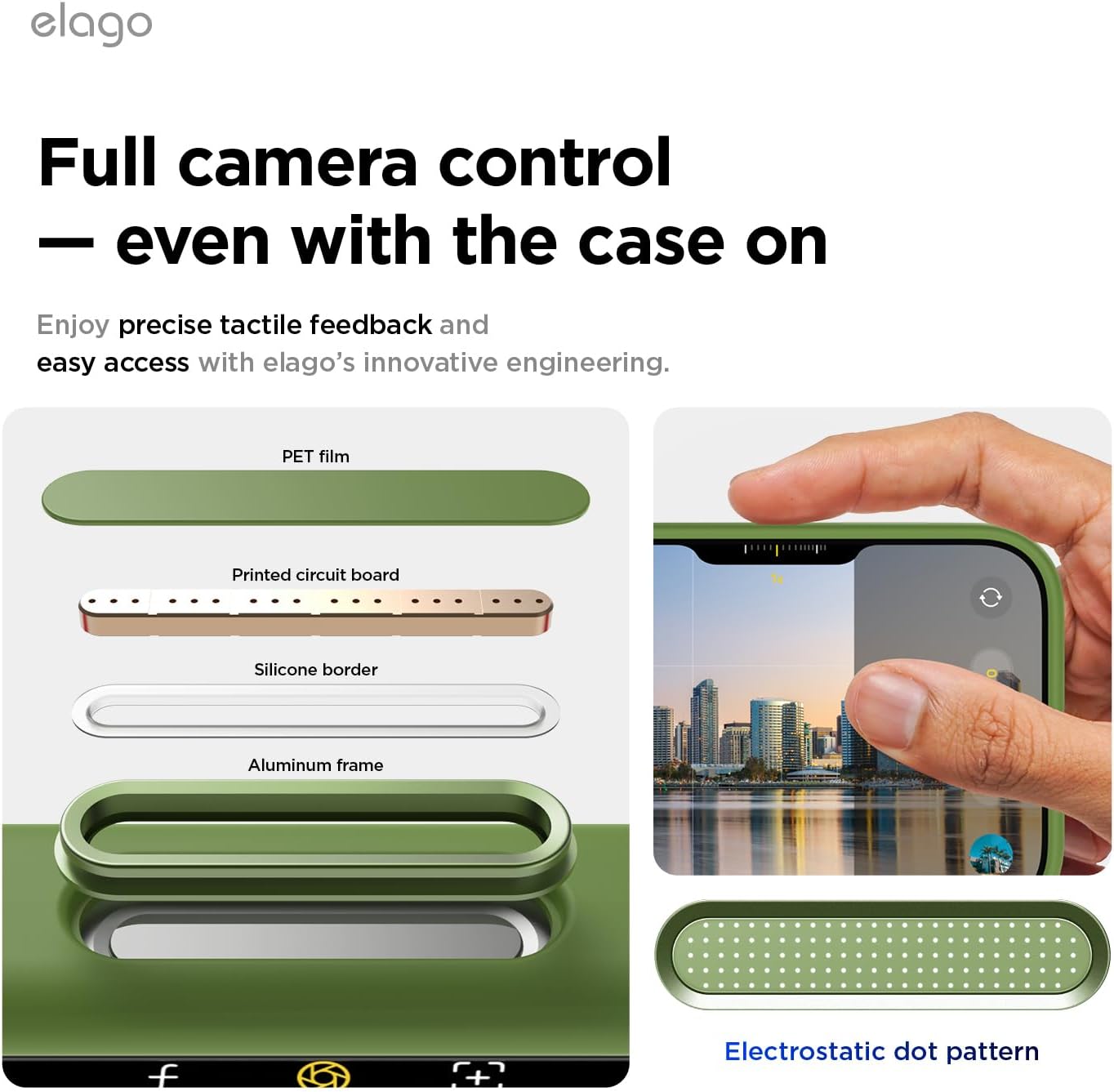 Thumbnail 2 de elago Magnetic Silicone Case for iPhone 17 Pro Max (6.9”) – Cedar Green, MagSafe-compatible slim protective cover