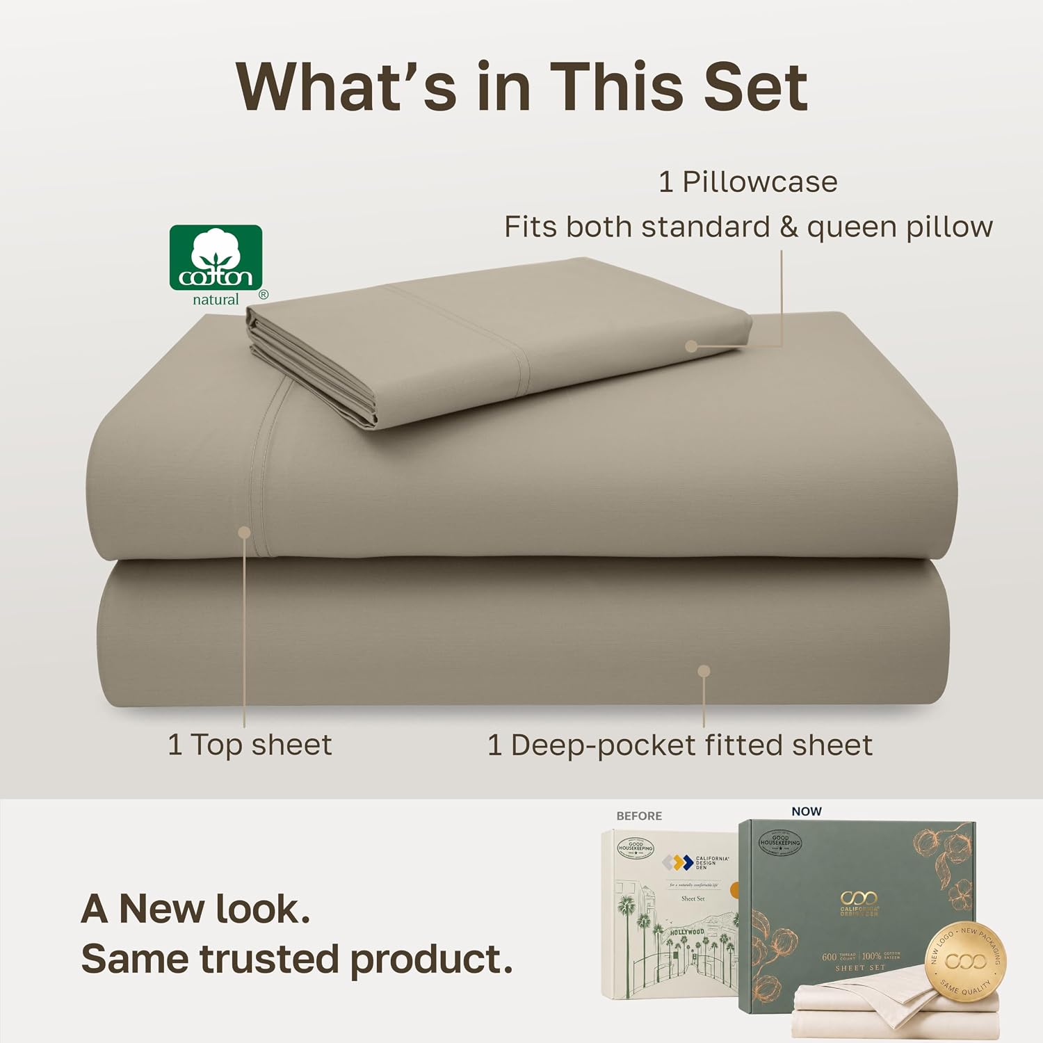 Detalle de California Design Den Twin Sheets 600 Thread Count