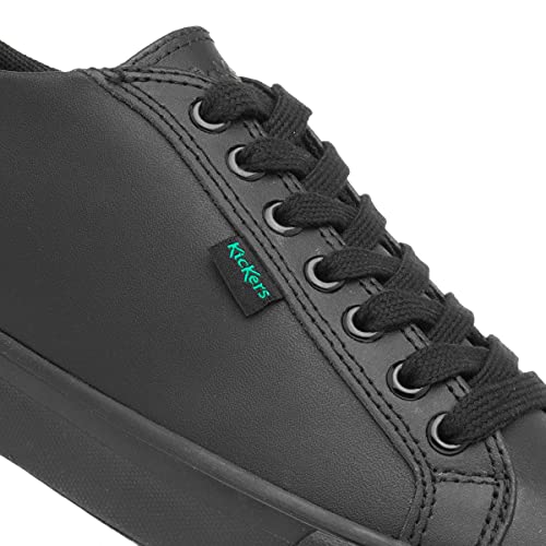 Detalle 2 de Kickers Tovni Shoes UK 5 Black: Leather, Triple Stitch Details