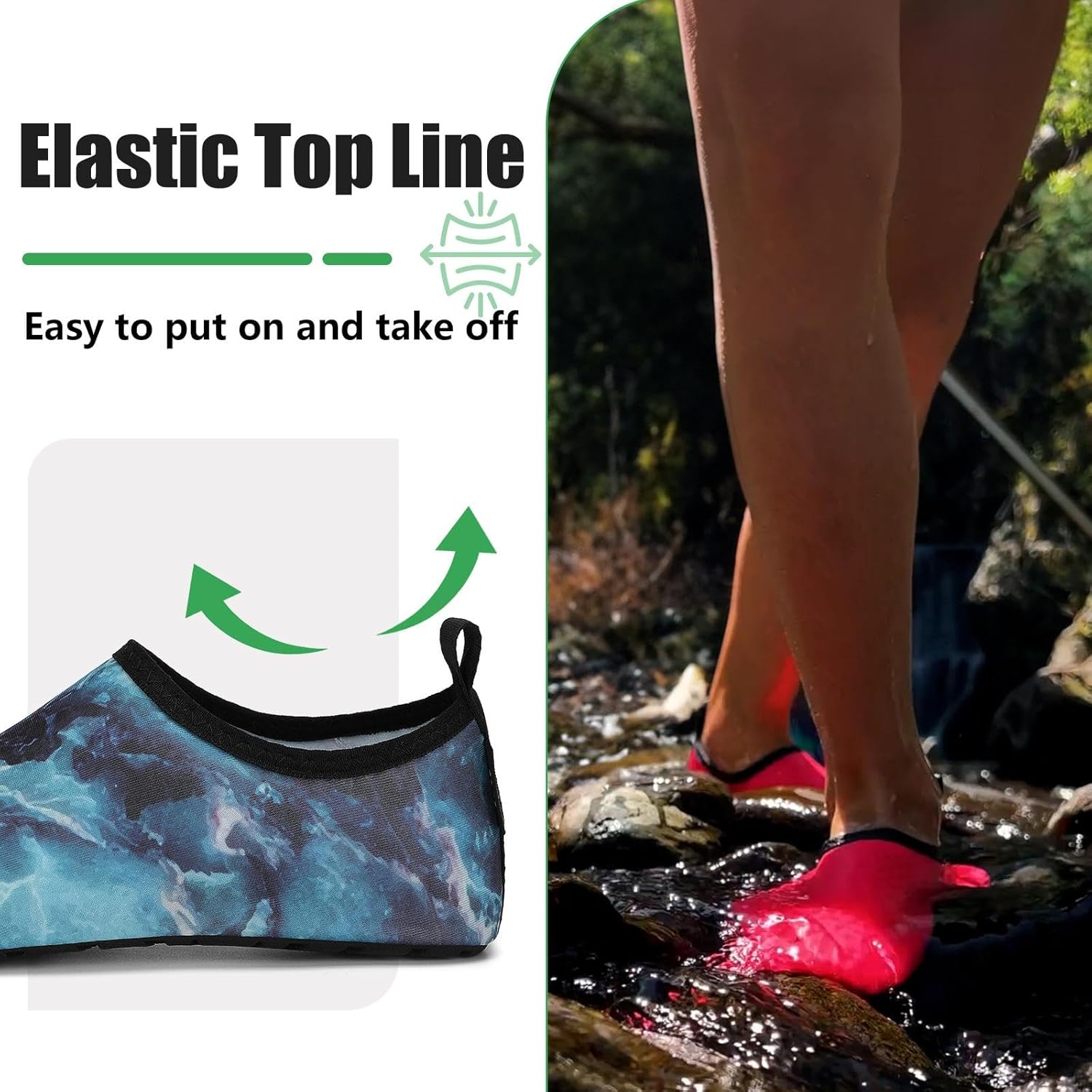 Thumbnail 6 de SAGUARO Chaussures pour sport aquatique mixte adulte — escarpins respirants à semelle antidérapante