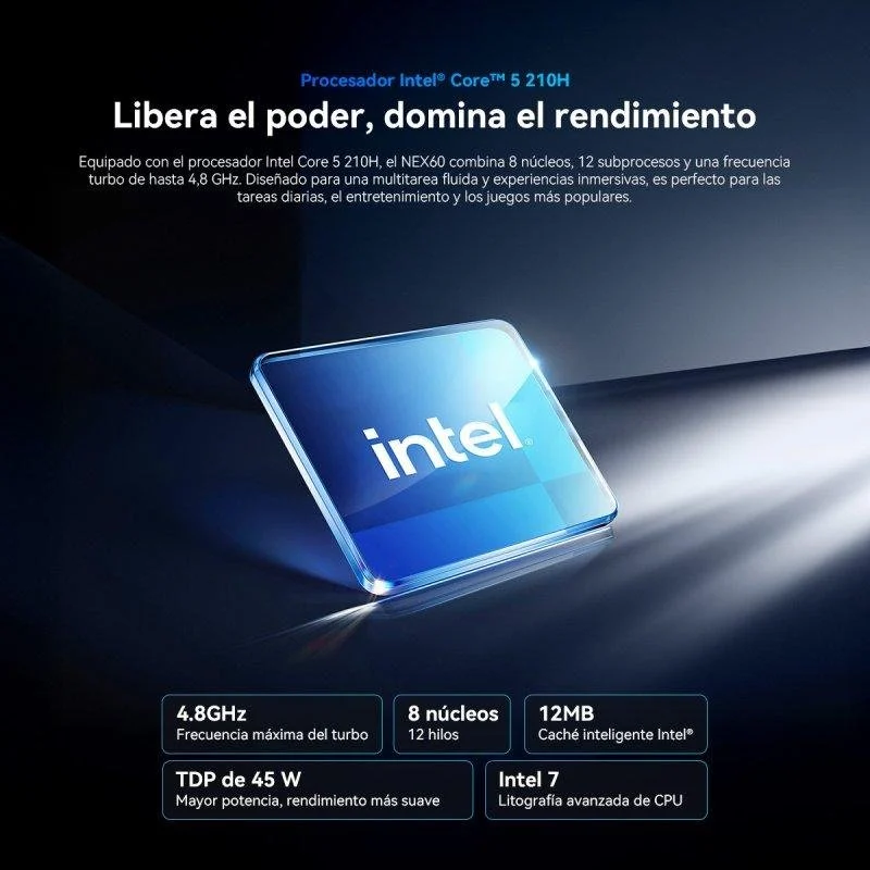 Detalle 2 de Blackview NEX60: Mini PC potente con rendimiento profesional en formato compacto