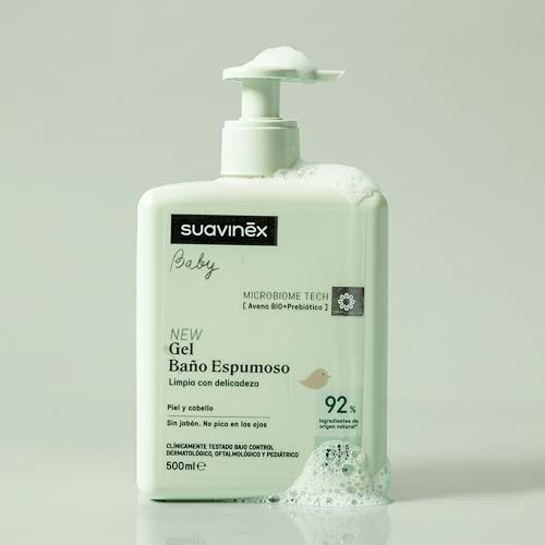 Thumbnail 1 de Suavinex Gel Champú para Bebés No Pica en los Ojos (93% origen natural), 500 ml