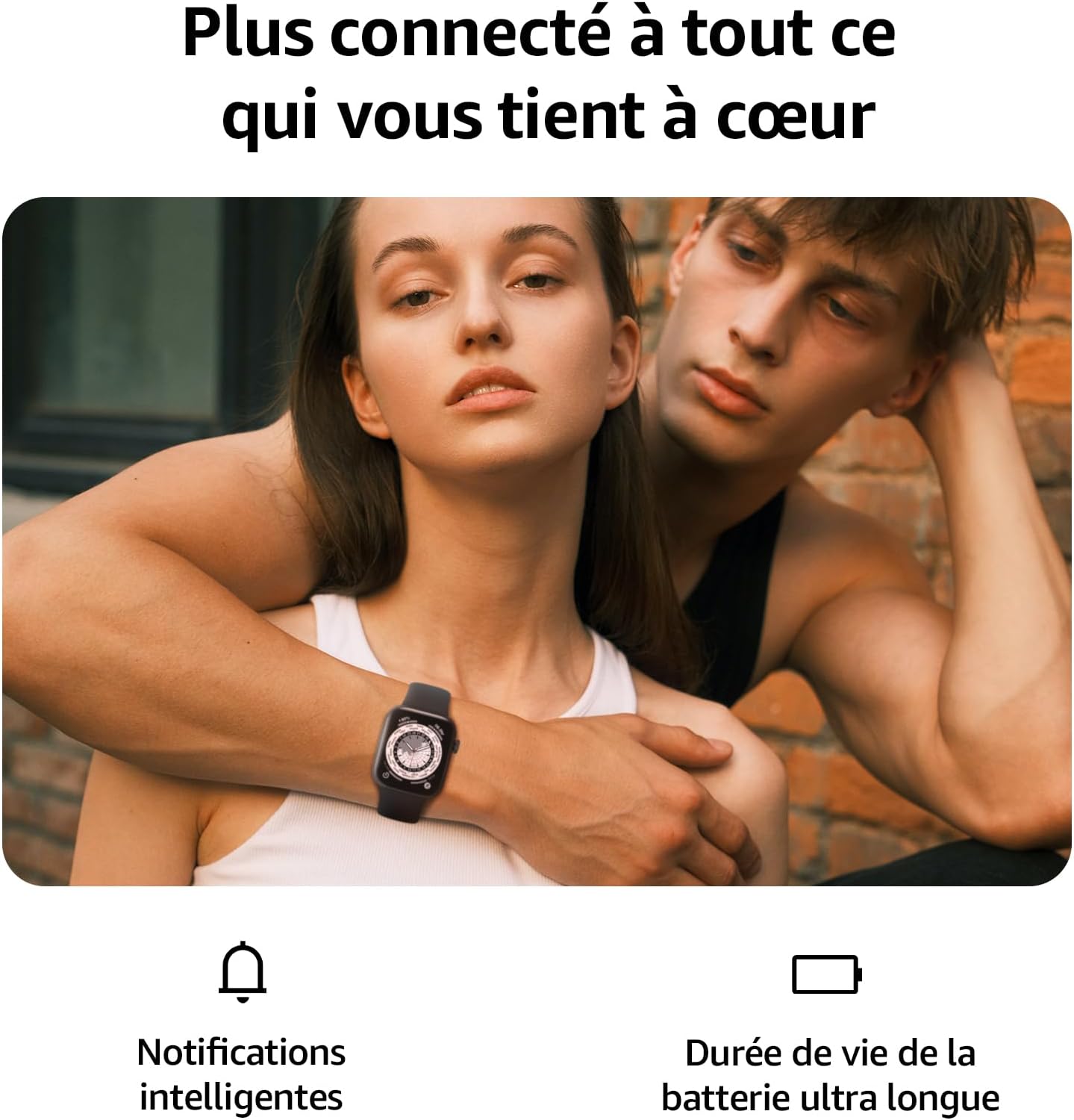 Thumbnail 1 de AcclaFit AcclaFit Montre connectée Homme/Femme écran 1,85" HD avec appels Bluetooth, sport et suivi santé IP68