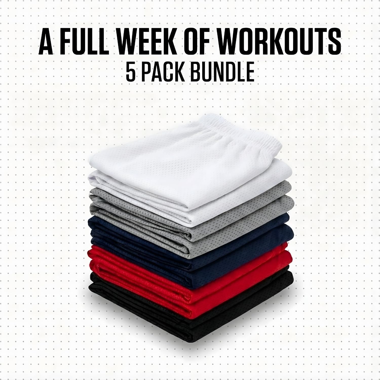 Thumbnail 4 de Ultra Performance 5-Pack Men’s Athletic Gym Shorts (SM–5X) with Slit Pockets