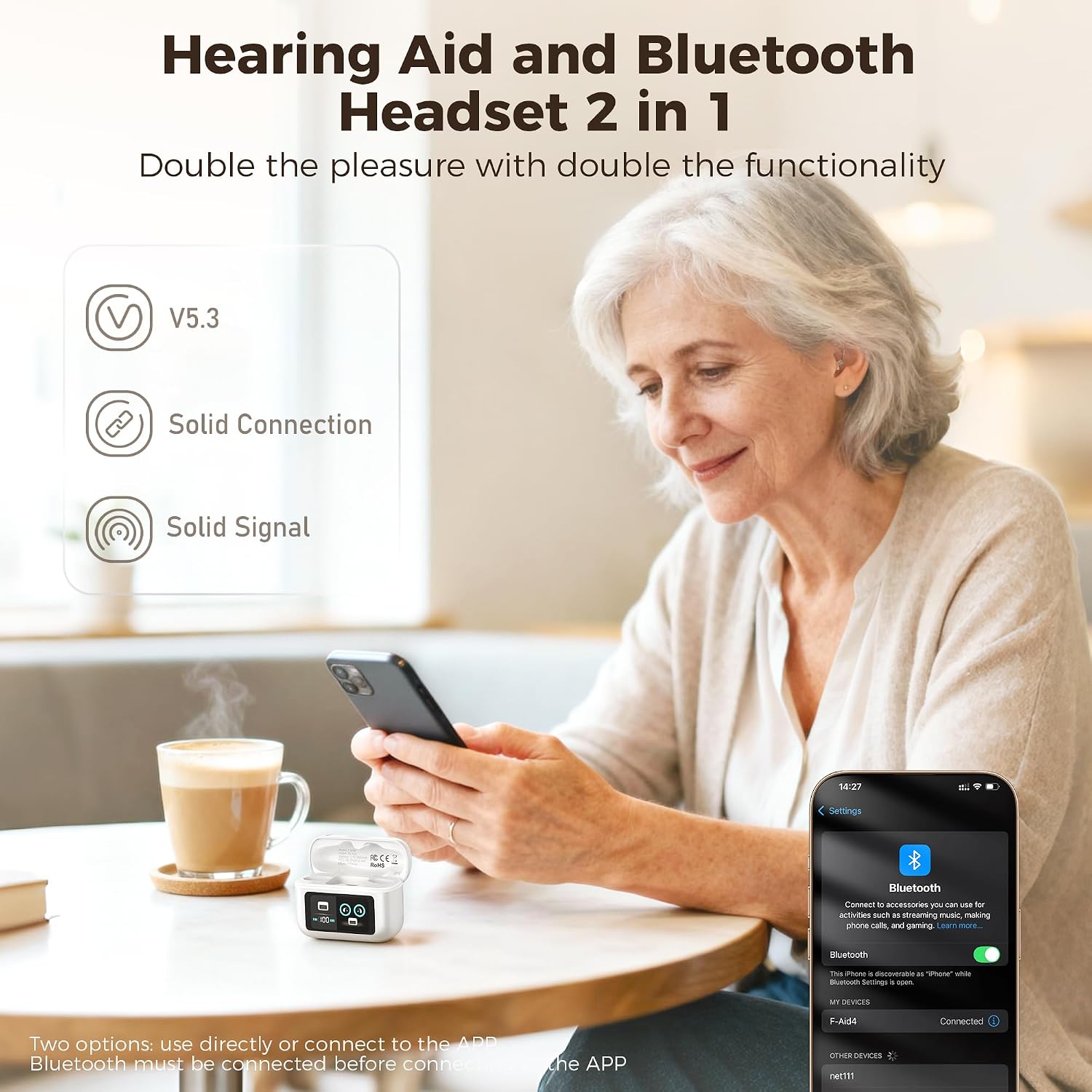 Detalle 2 de Hearing Aids with Bluetooth App Control