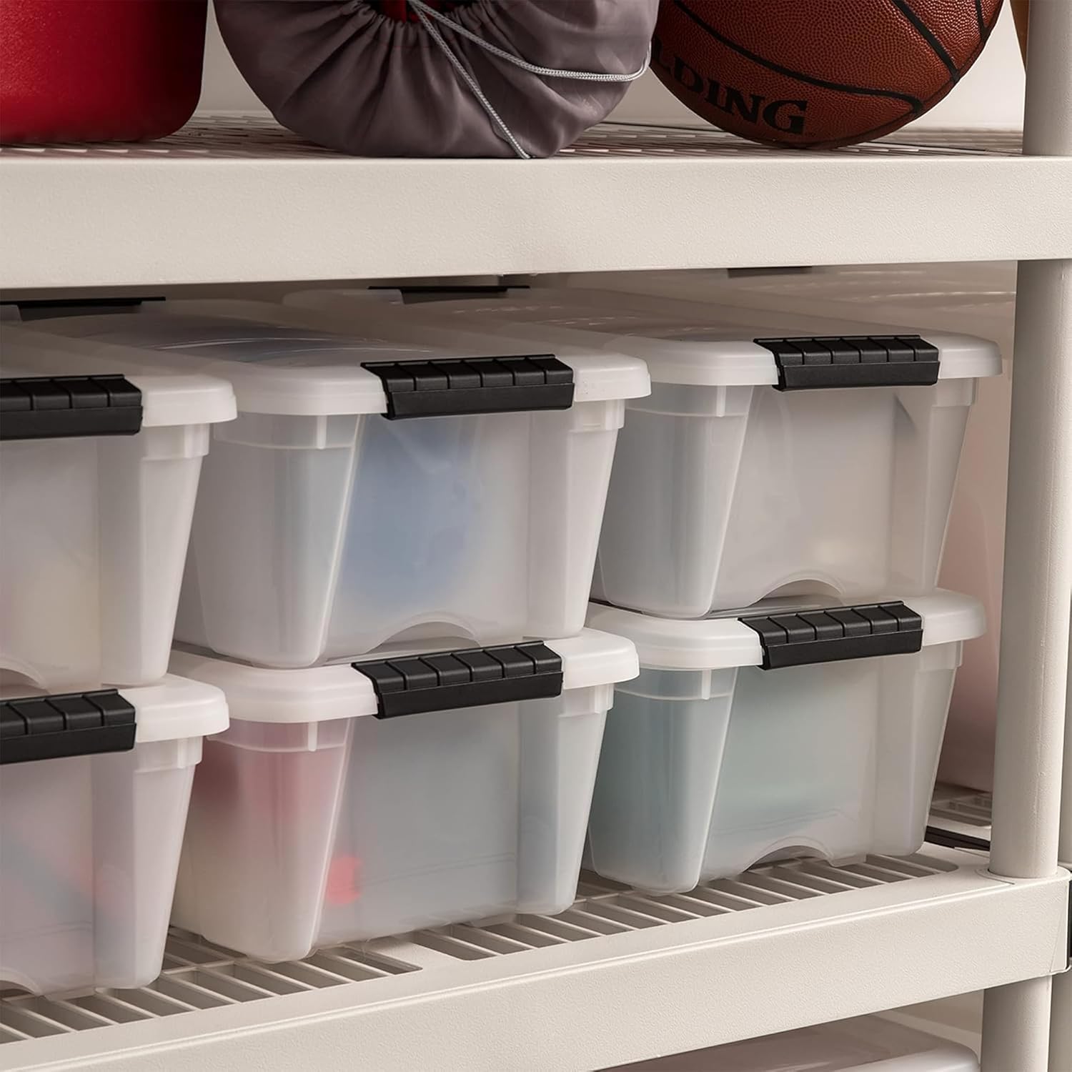 Thumbnail 6 de IRIS USA 13 QT Plastic Storage Box Pearl
