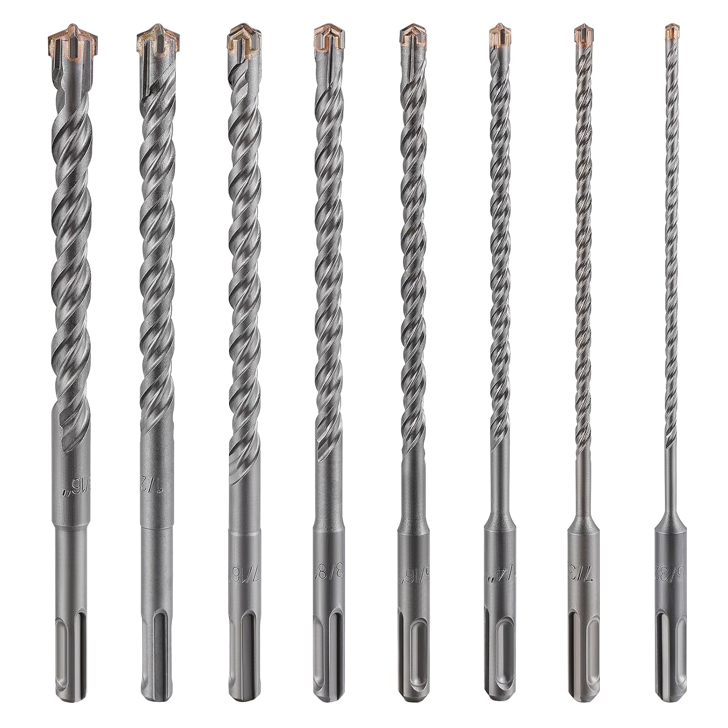 Detalle 2 de Wensilon XZCJZ063 Concrete Drill Bit Set, 3/16-Inch SDS, 10-Inch