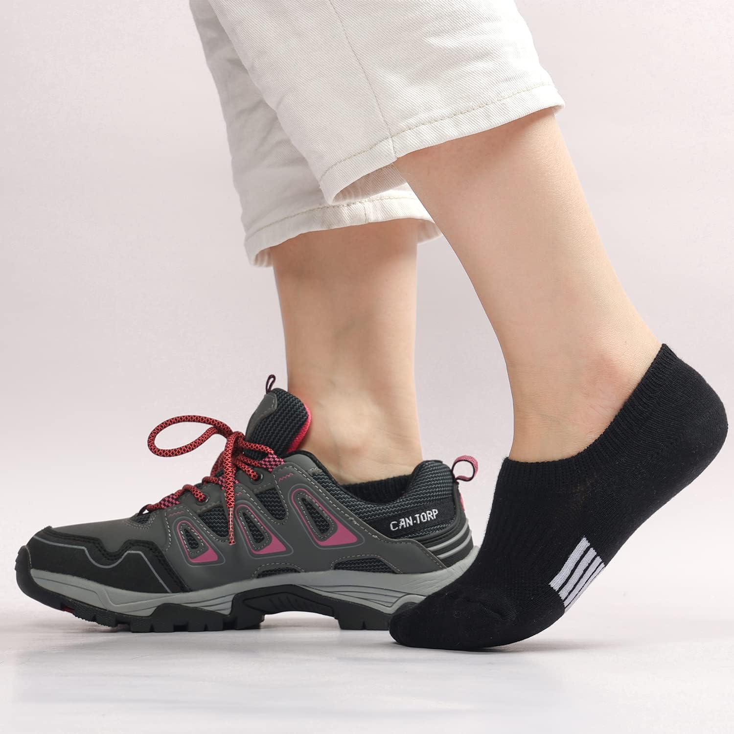 Thumbnail 1 de Blu Ninfee Trainer Ankle Socks for Women (6 Pairs) – Cushioned No Show Running & Gym Socks