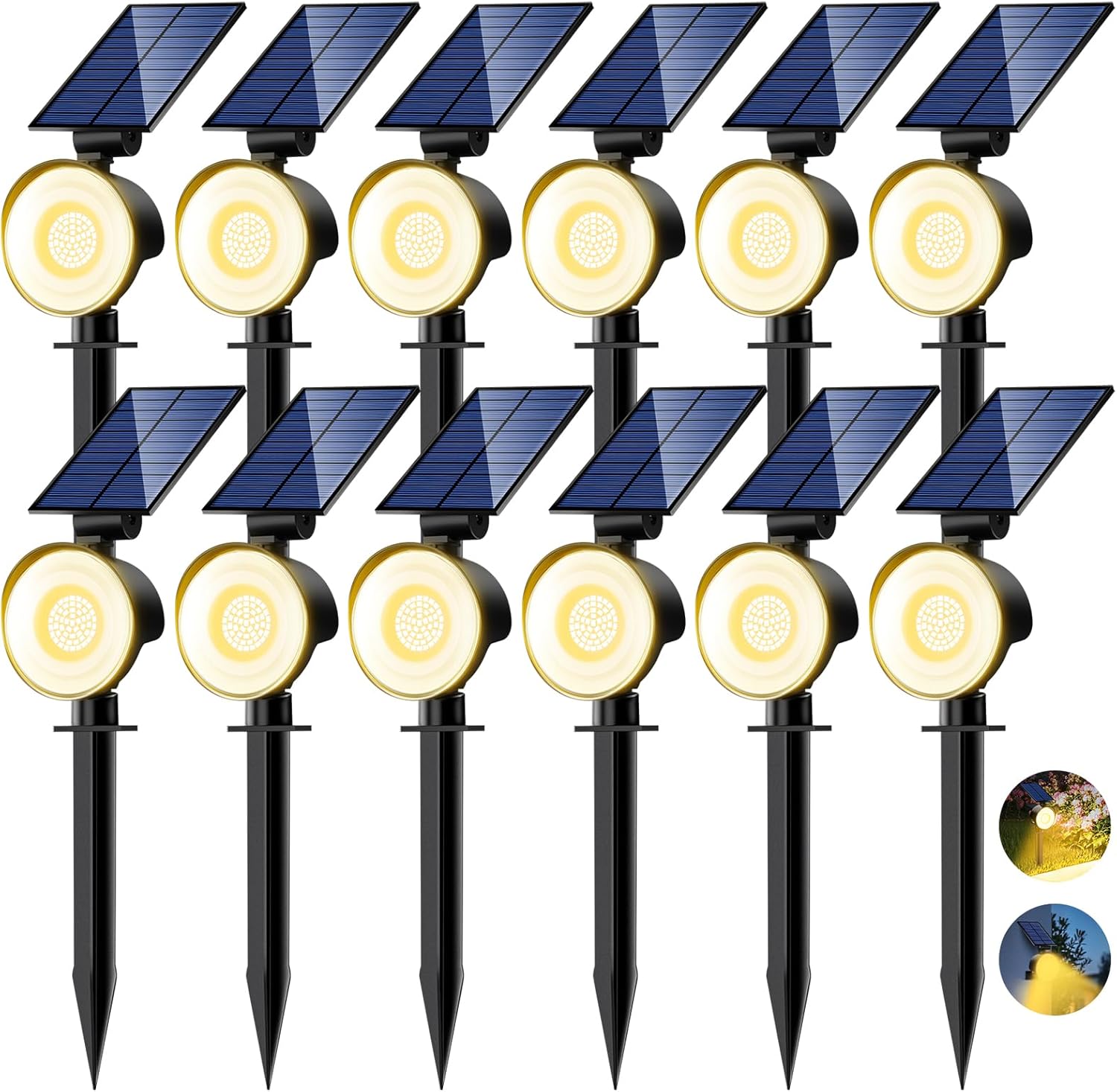 Detalle de nipify 12 Faretti Solari LED da Esterno 53 LED