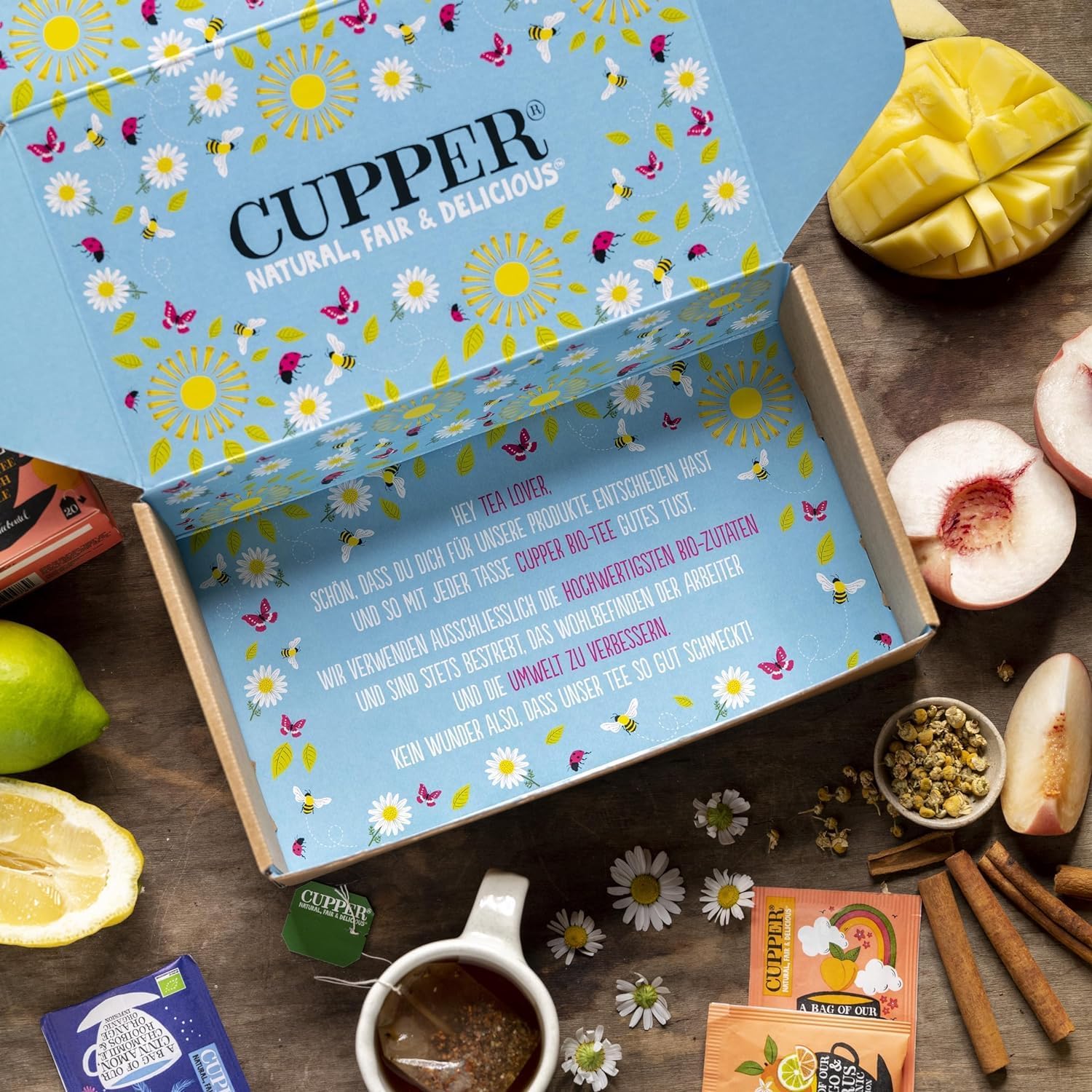 Detalle de Cupper Bio Tee Set Neuheiten 60 Beutel đ”