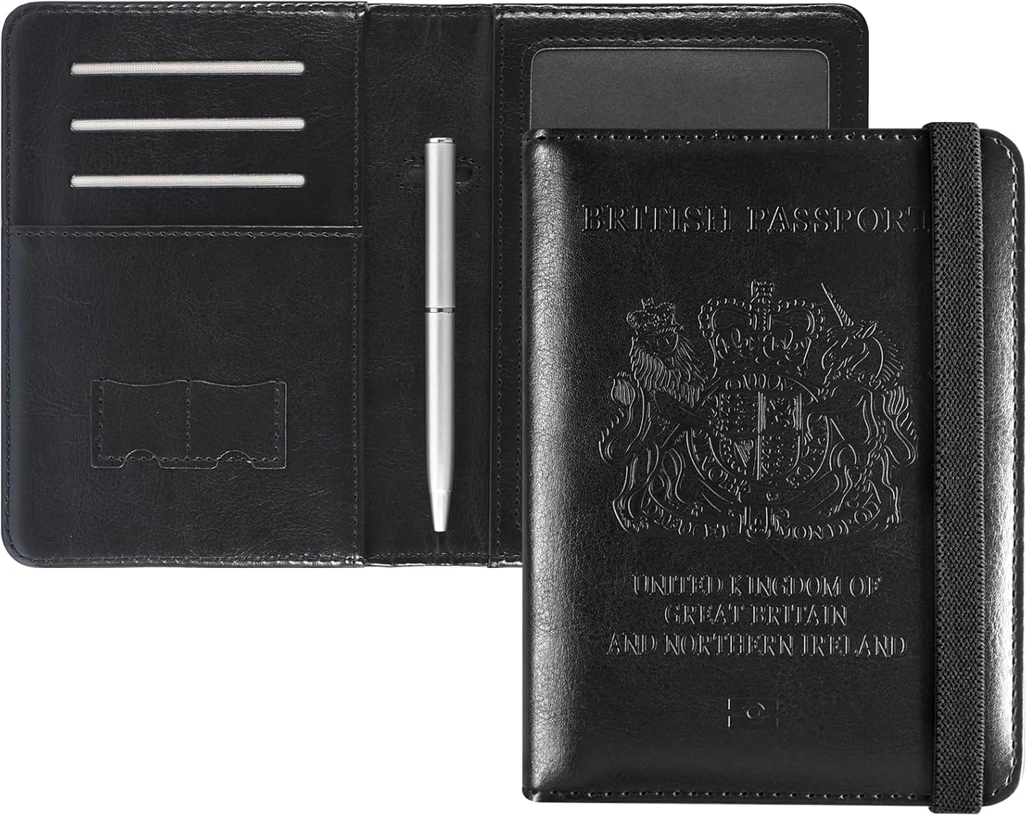 Thumbnail 6 de DMLuna Premium PU Leather Passport Holder with RFID Blocking