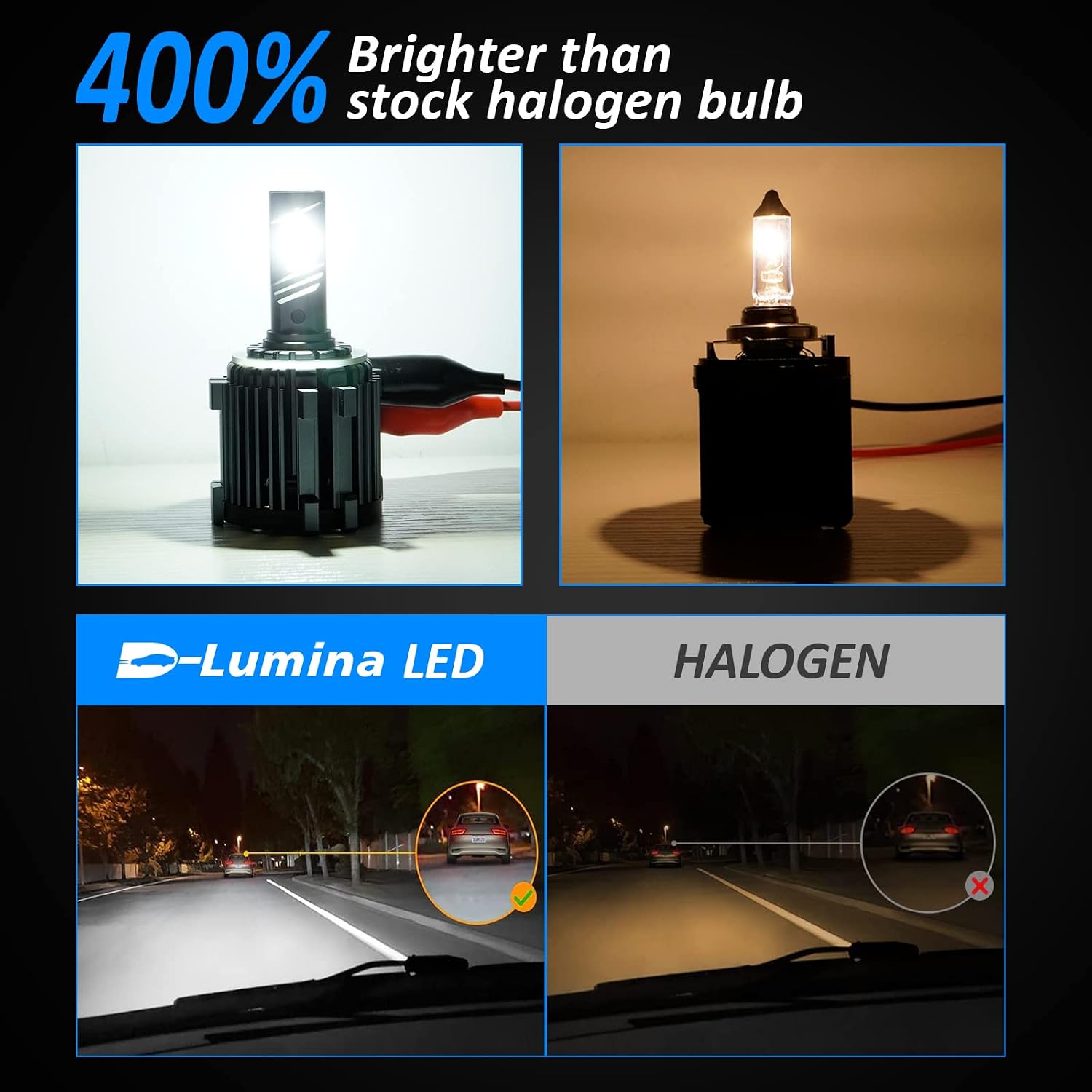 Thumbnail 6 de D-Lumina H7 16000LM 6000K lampadina LED per auto