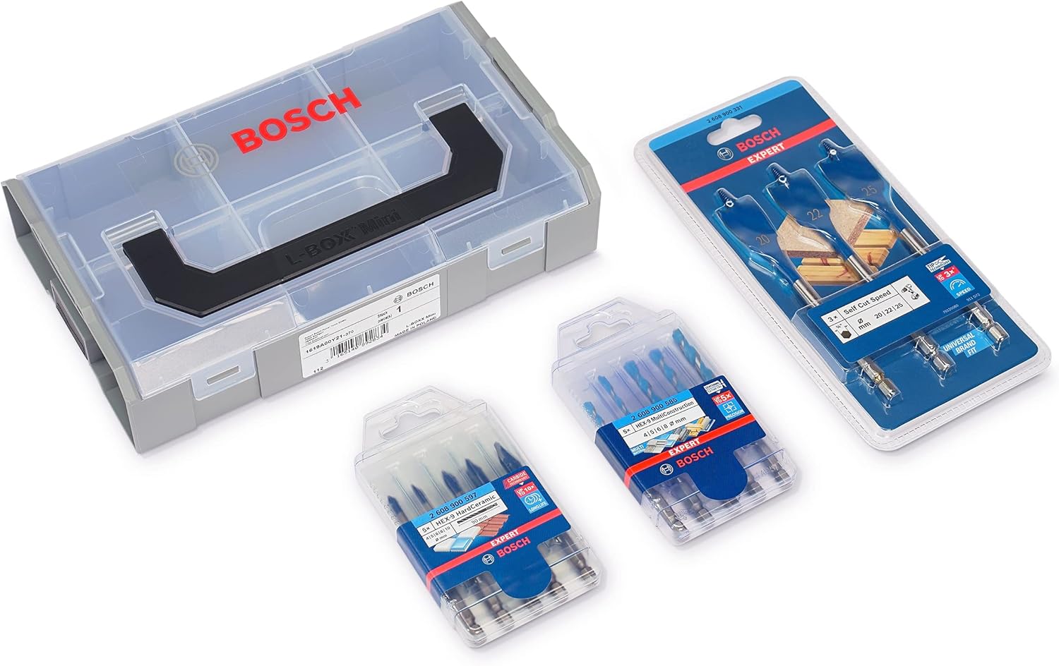 Thumbnail 6 de Coffret Bosch Accessories de 5 forets HEX-9 HardCeramic + HEX-5 pour carrelage, béton et brique (perceuses à percussion)