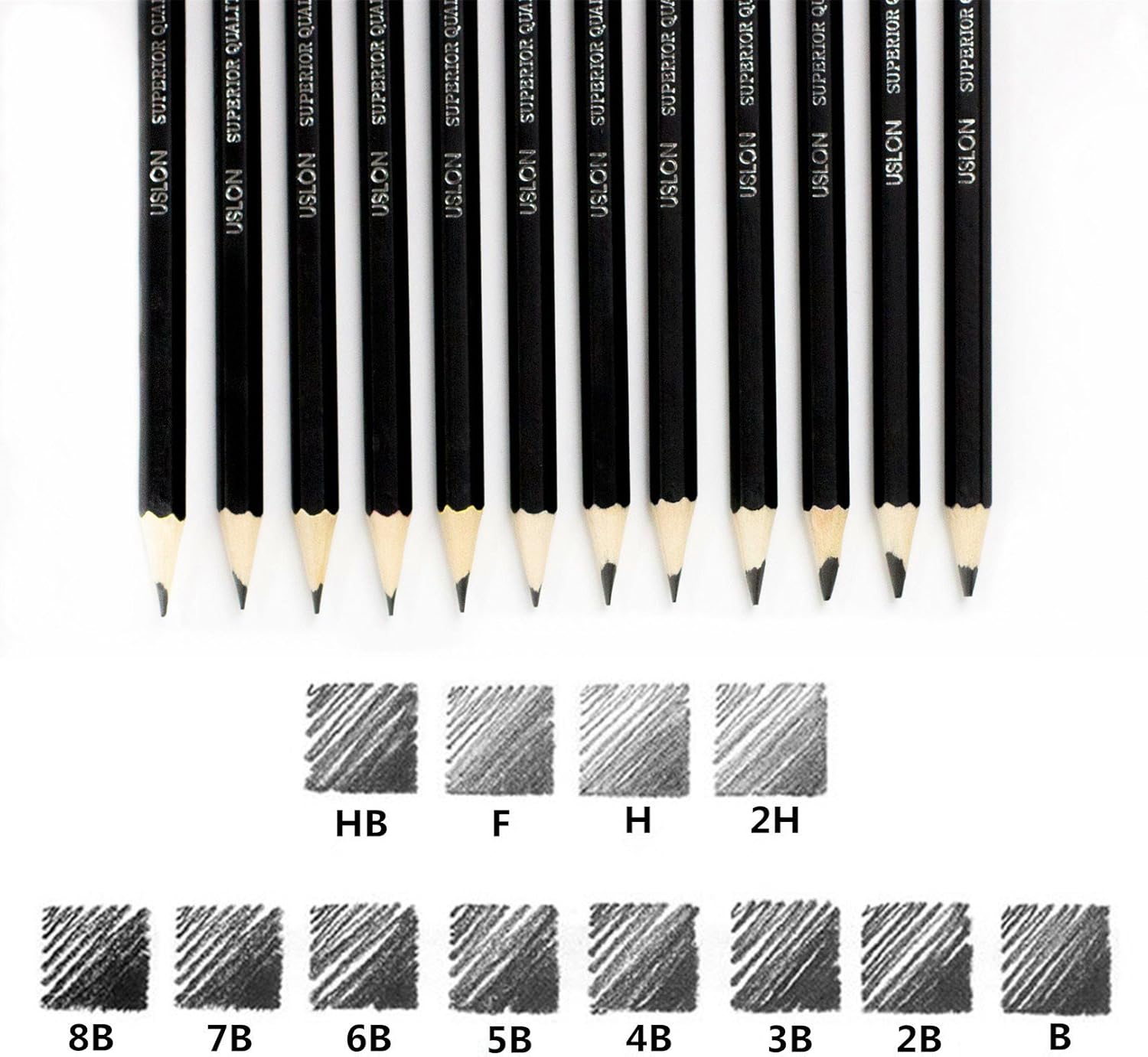 Thumbnail 3 de YSLON Professional Sketching Pencils set, 12-count ✏️