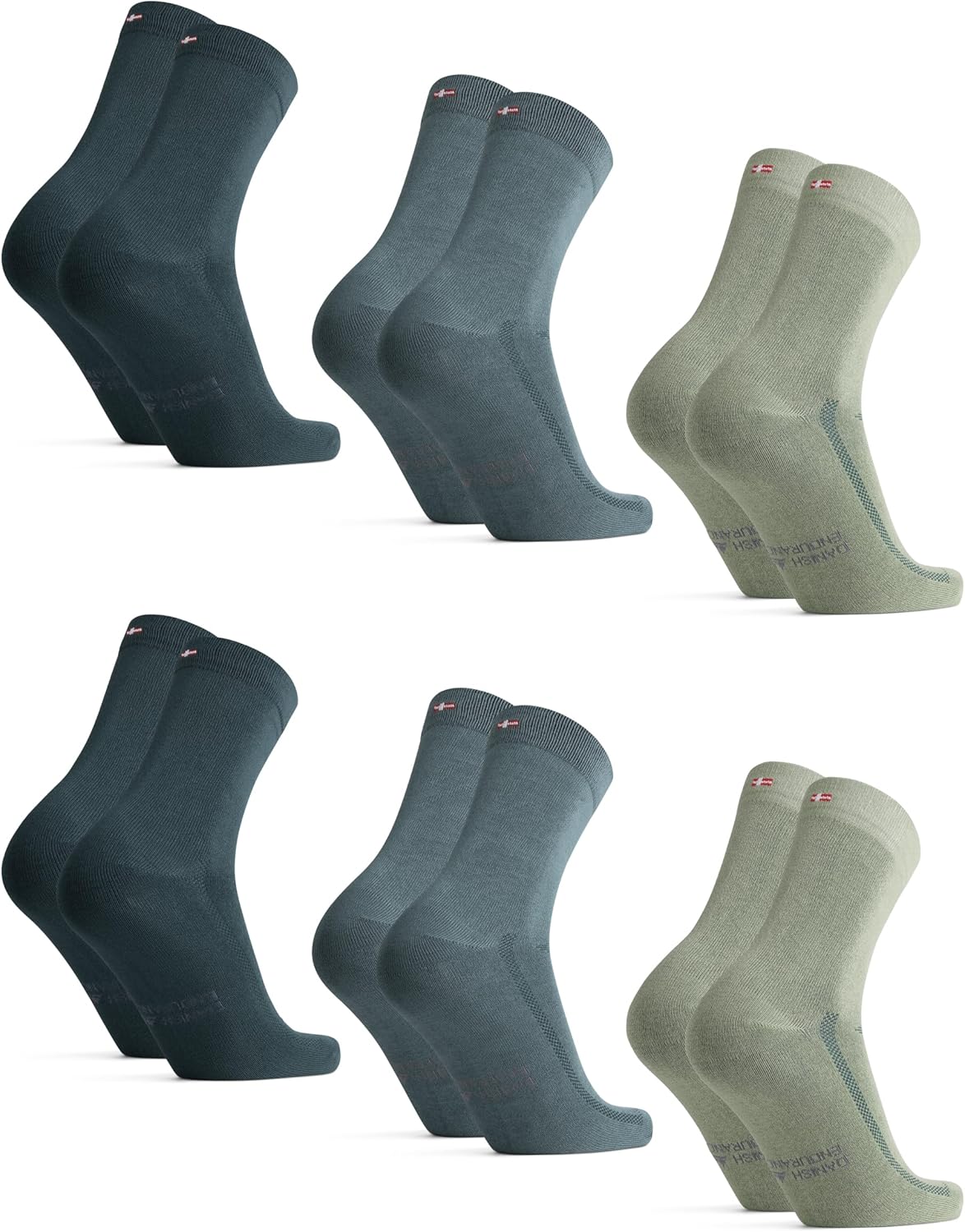 Thumbnail 6 de DANISH ENDURANCE Chaussettes en Bambou – Lot de 6, unisexe, anti-transpiration et confort pour l’été