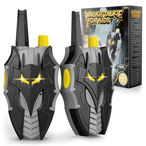 Kidluna Walkie Talkies Niños con Ojos Luminosos y diseño murciélago, alcance hasta 600 m