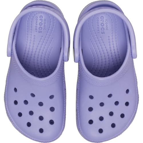 Detalle de Crocs Classic Clog T Mystic Purple (19/20 EU) – Zuecos unisex para niños con talón pivotante