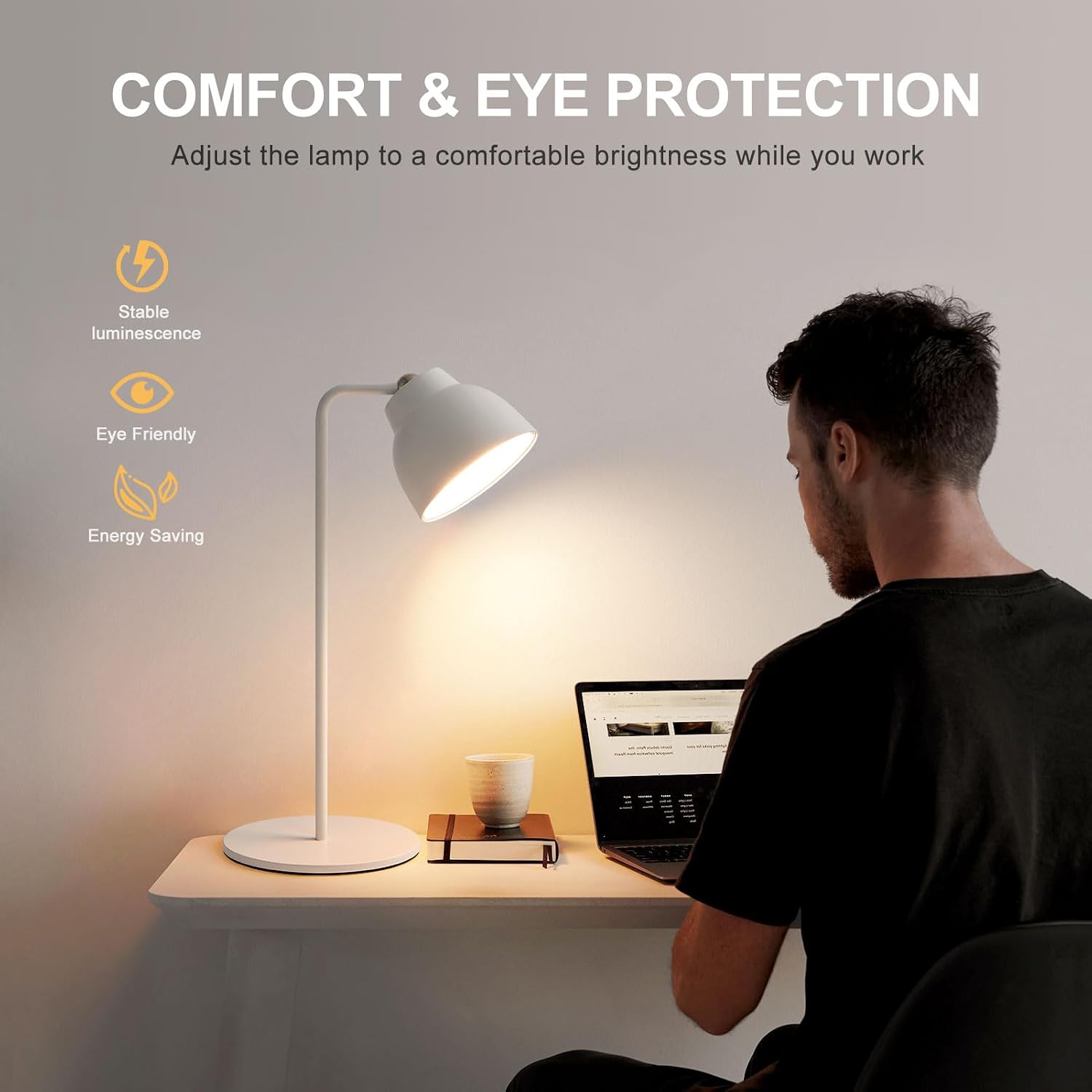 Thumbnail 6 de HARPER LIVING 1406W-FBA 4-in-1 Rechargeable LED Lamp, 3000K, Touch Dimming