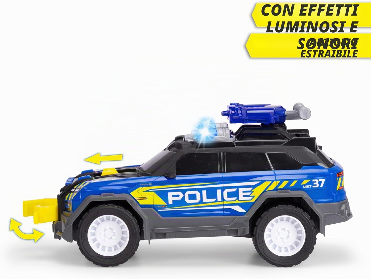 Detalle de Dickie Toys Police SUV 30 cm – A partire dai 3 anni, con disc shooter, luci e suoni