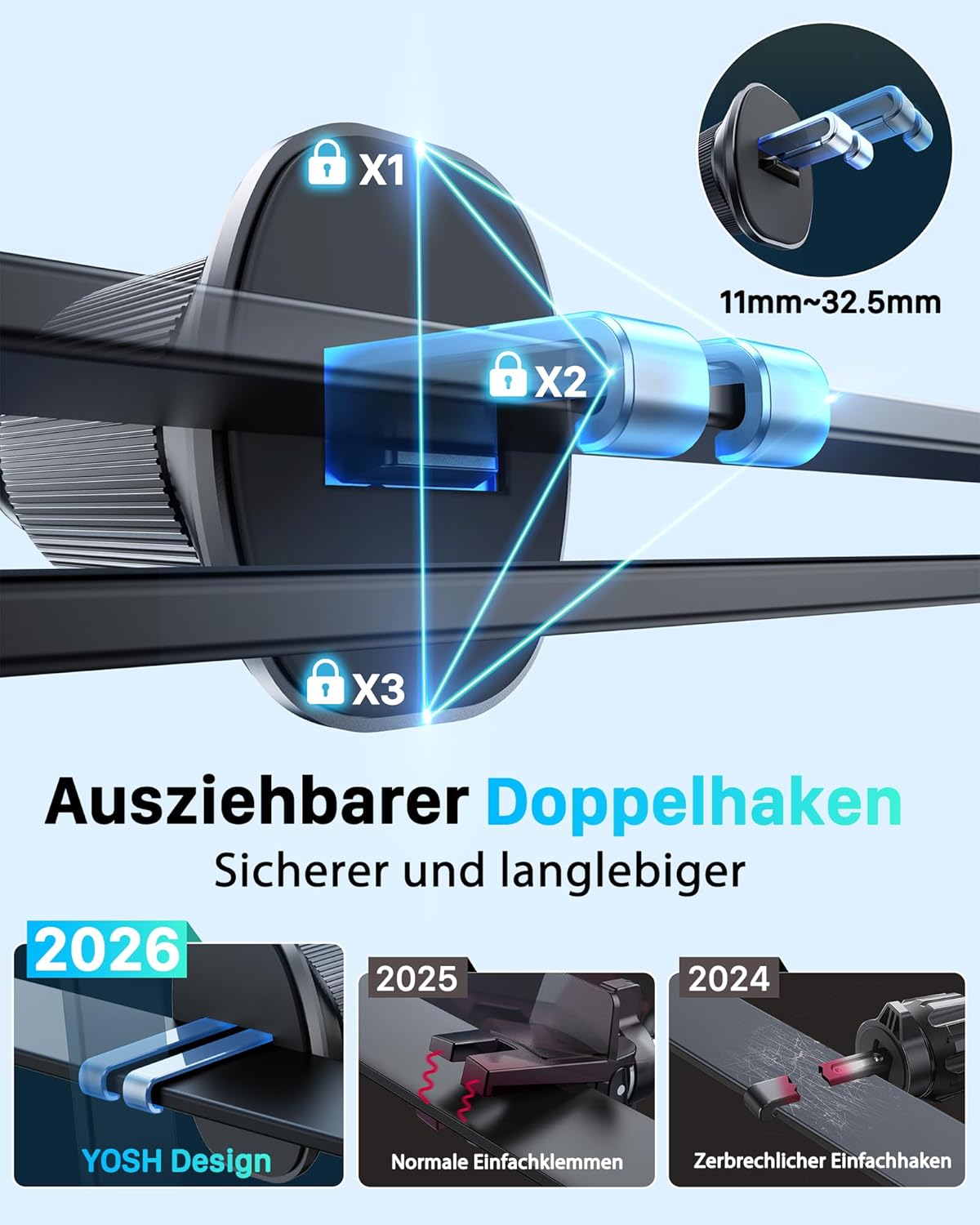 Thumbnail 6 de YOSH Magsafe Autohalterung 15W