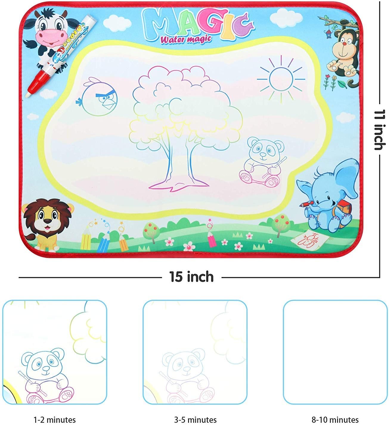 Thumbnail 4 de Becko US Fondear Children’s Travel Tray: Portable Car Seat Tray for Snacks, Games and Drawings