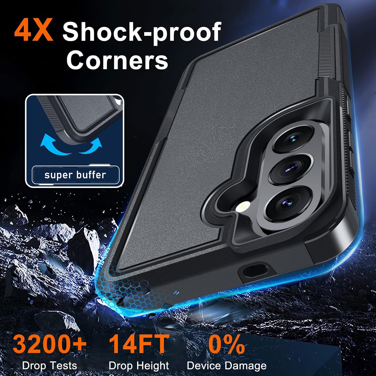 Detalle de Samsung Galaxy S26 FE Case, Matte Black