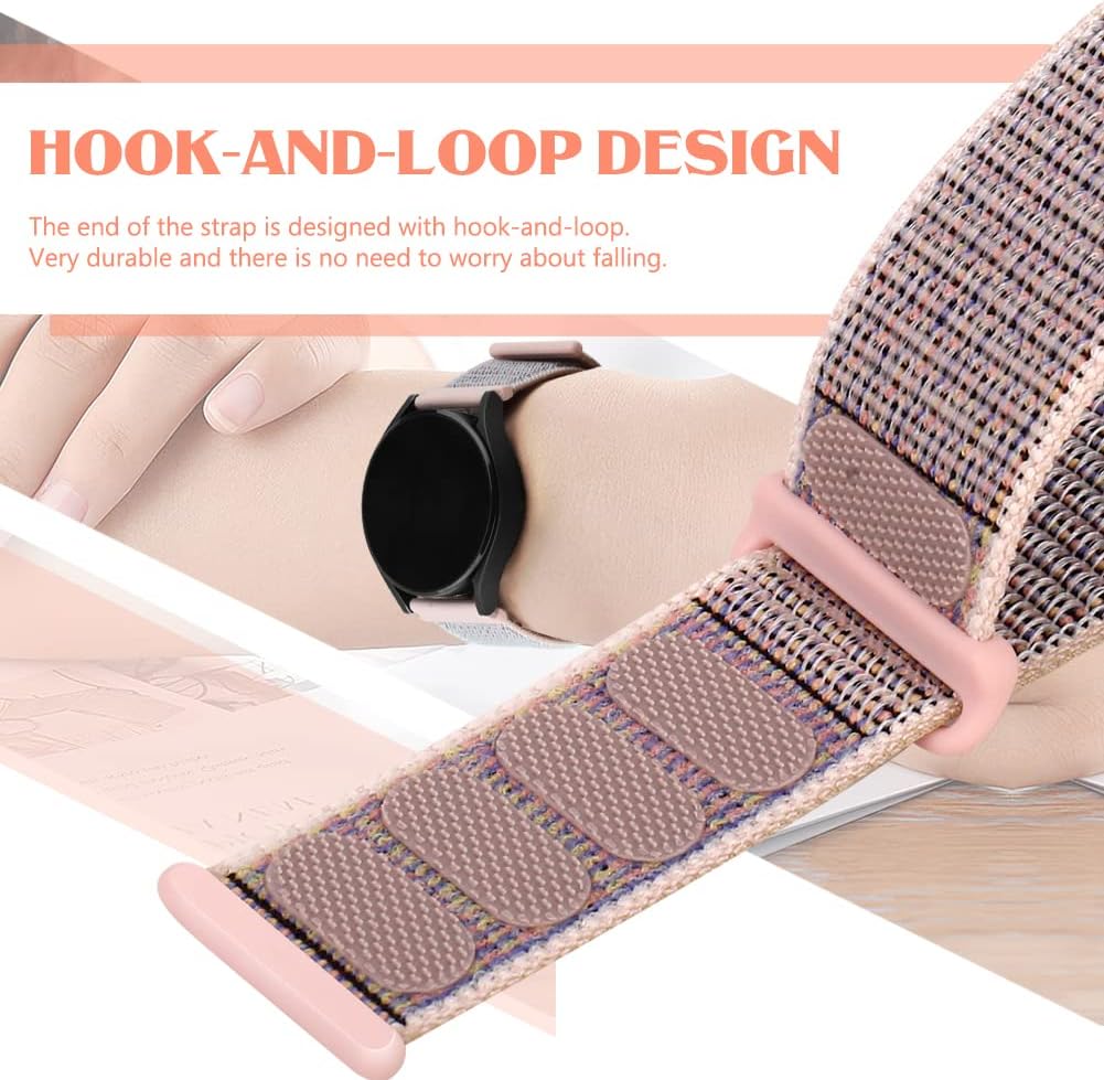 Detalle de Huamanlou Nylon Uhrenarmband mit Schnellverschluss