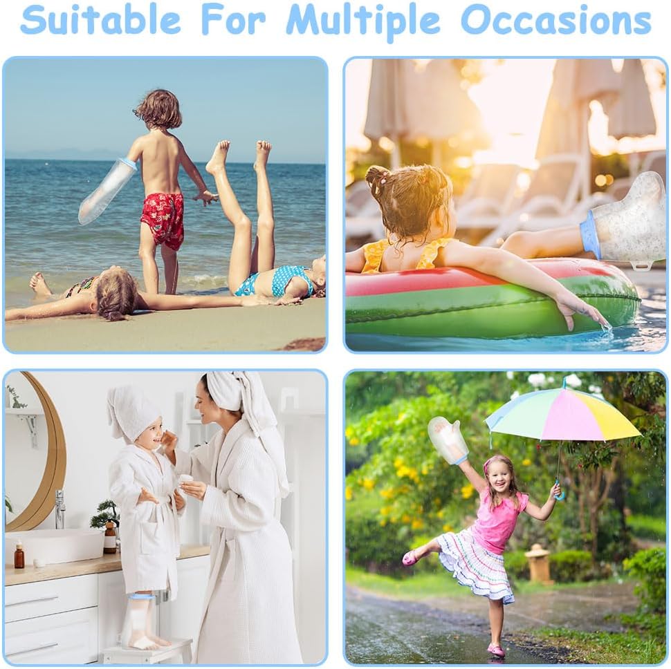Thumbnail 6 de AOOWU Waterproof Cast Cover for Kids: Leg, Ankle and Foot Shield for Shower