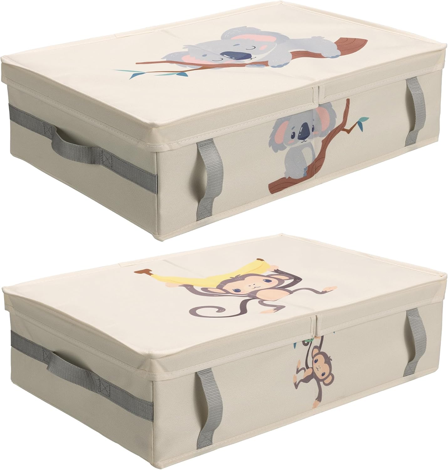 Navaris Unterbett Aufbewahrungsbox 58x38x15 cm 2er Set
