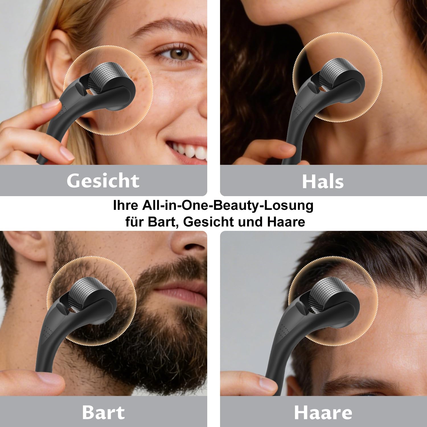 Thumbnail 2 de KOI BEAUTY Microneedling Roller 0,5 – Professioneller Derma Roller für Gesicht, Kopfhaut, Bart & Körper