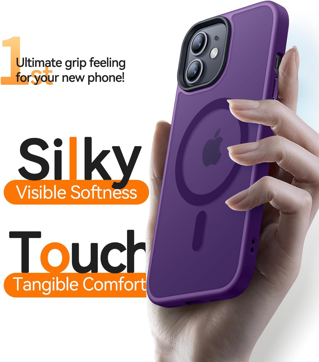 Thumbnail 6 de CANSHN Cover Magnetica Opaca per iPhone 11 (6,1”) Viola Scuro – Protettiva, MagSafe compatibile