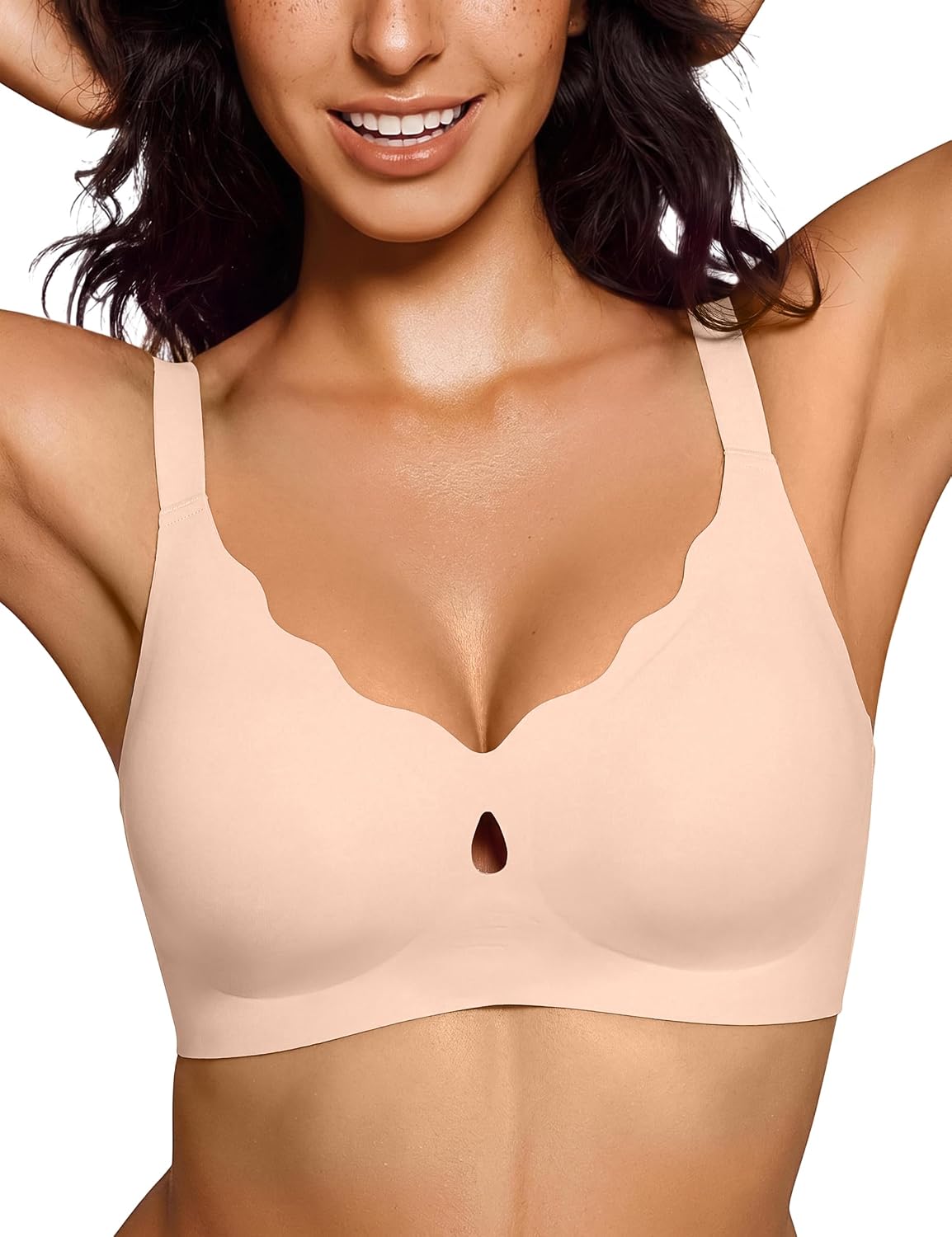 Thumbnail 6 de Bresdk Soutien Gorge Femme sans Armatures – Décolleté en V plongeant, maintien renforcé et enveloppant