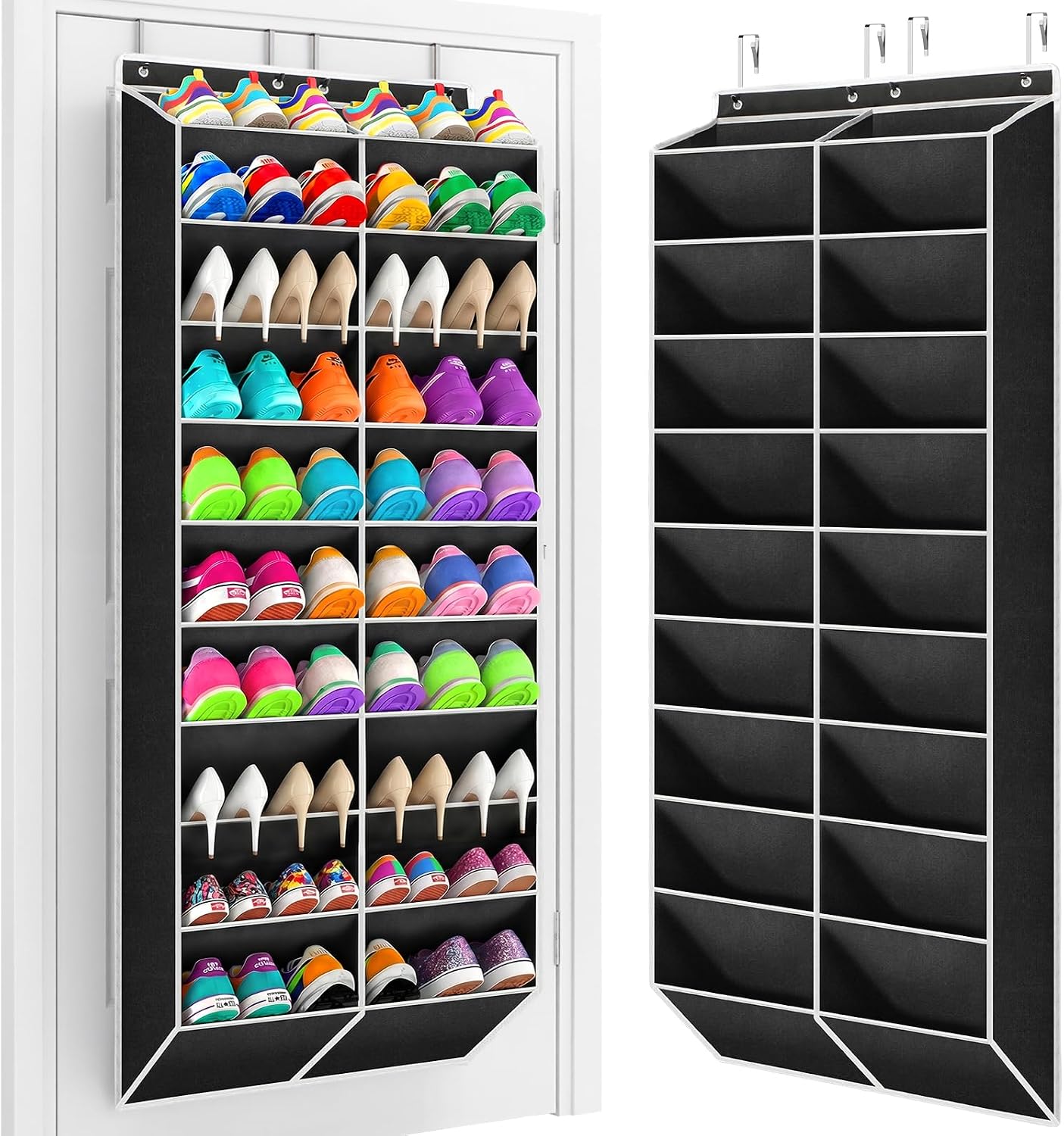 Detalle de Yecaye Over-the-Door Shoe Organizer, 30-Pair