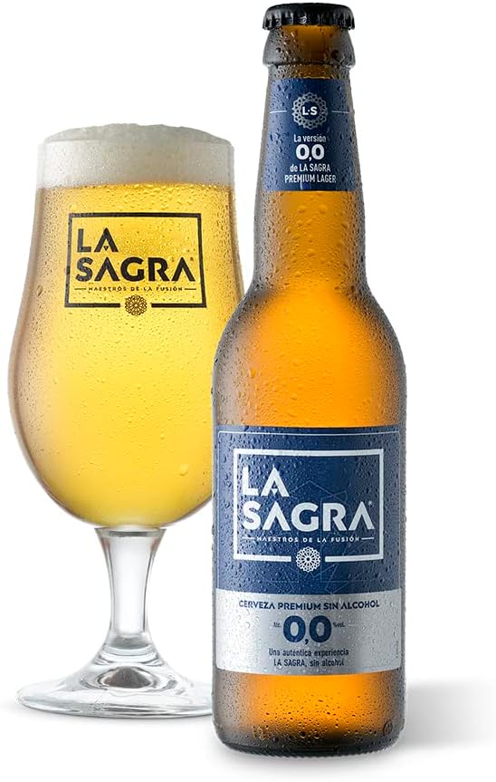 Thumbnail 1 de La Sagra 0,0 - Cerveza Lager Sin Alcohol - Caja de 24 🍻