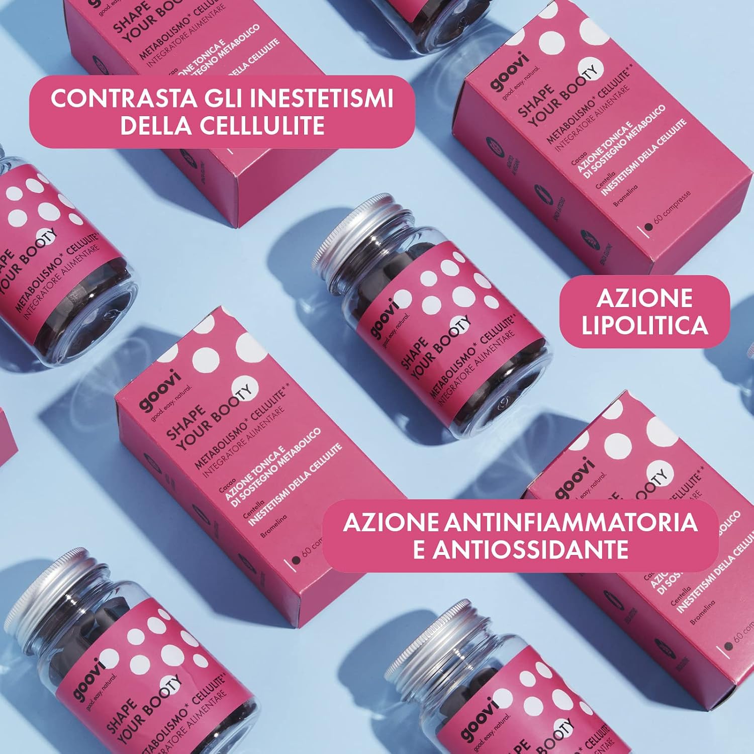 Thumbnail 1 de Goovi Shape Your Booty: Integratore Alimentare per Metabolismo Cellulite, 60 Compresse