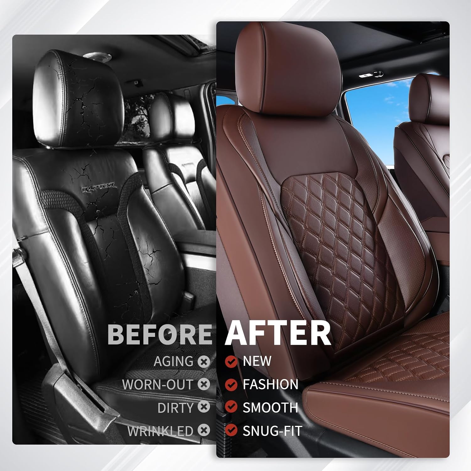 Detalle 2 de Huidasource F150 seat covers 2015-2025