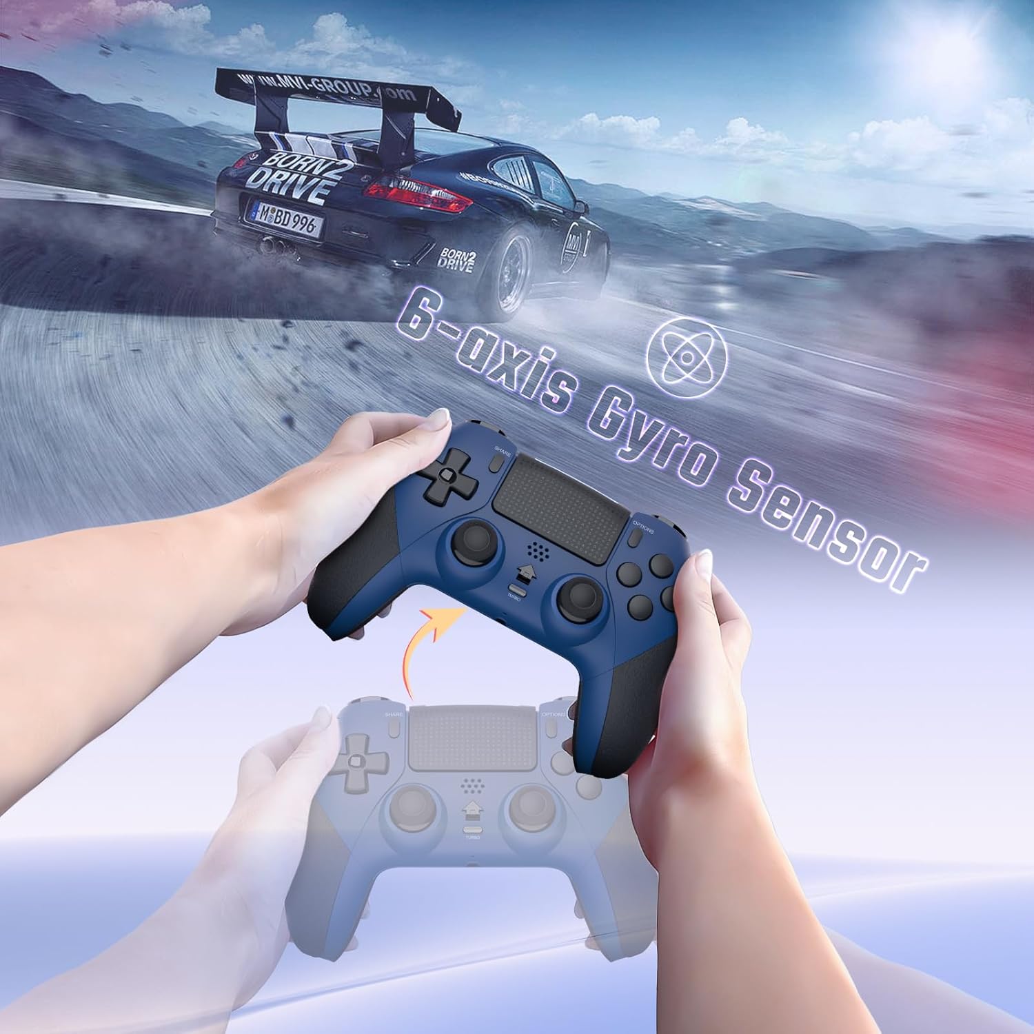 Detalle de LATEC PS4 Wireless Controller mit Turbo, 6-Achsen